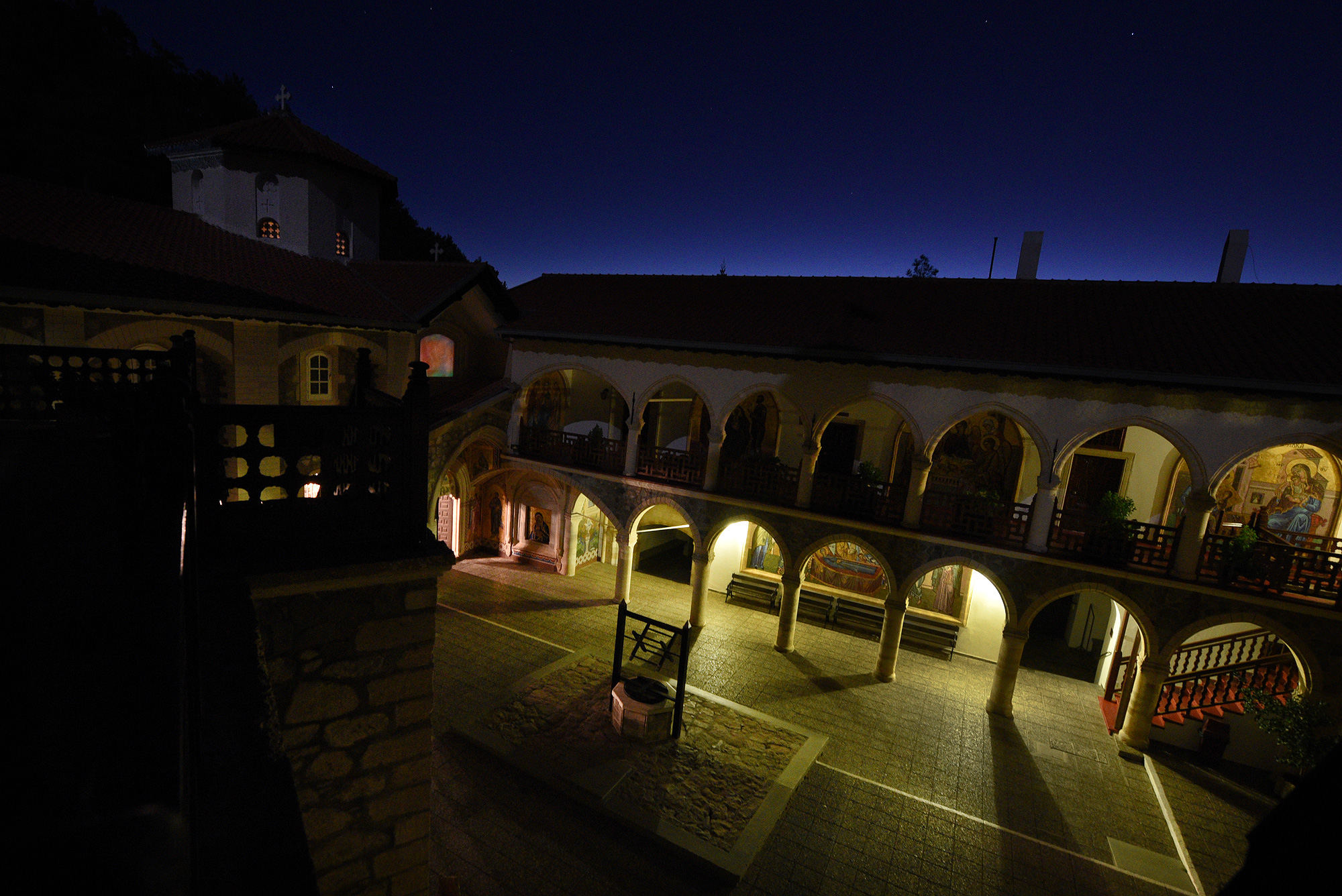 Morning at Kykkos monastery
