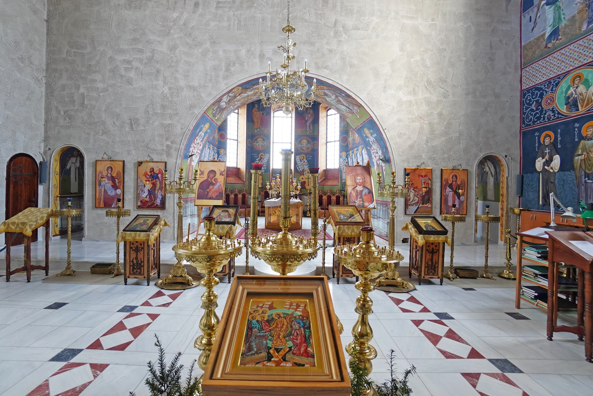 The interior of the Annunciation Catheral of Supraśl Monastery