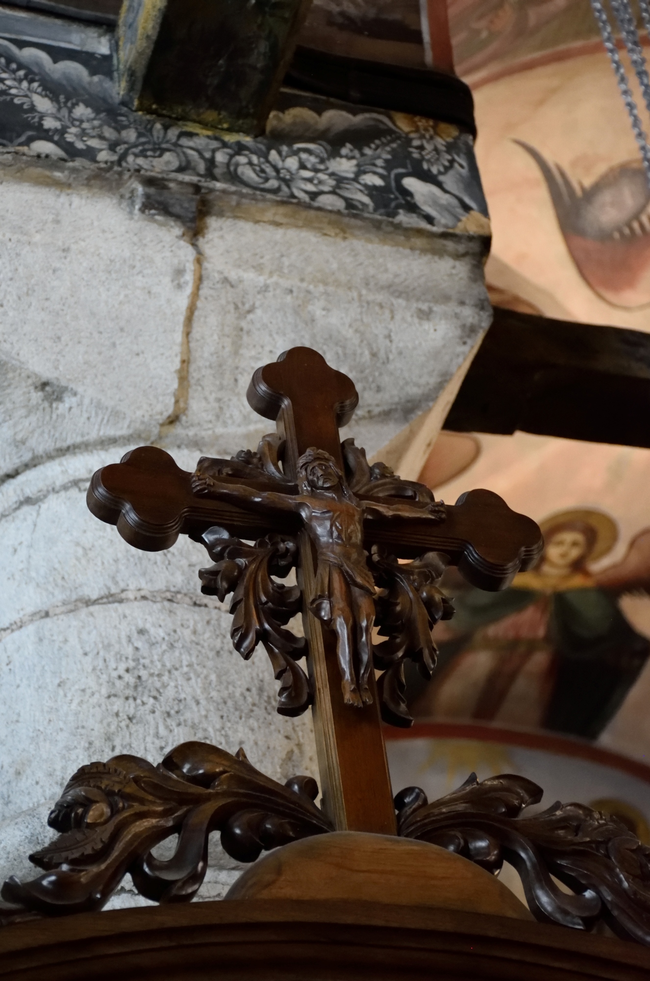 Krzyż ikonostasu monaster św. Eliasza Szłajja