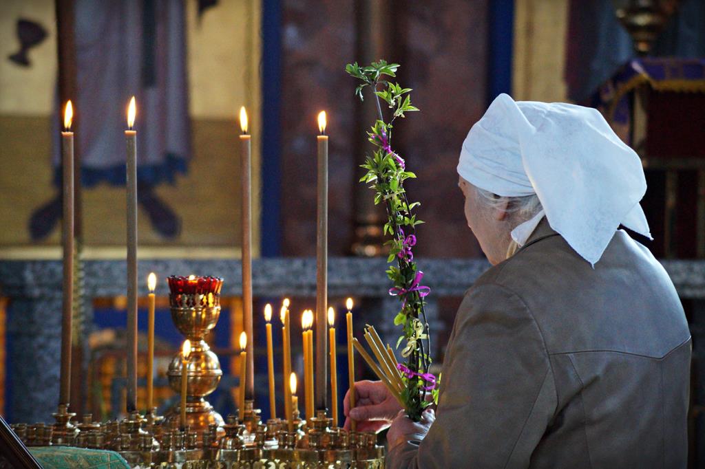 Niedziela Palmowa w cerkwi św. Jerzego w Białymstoku 2020