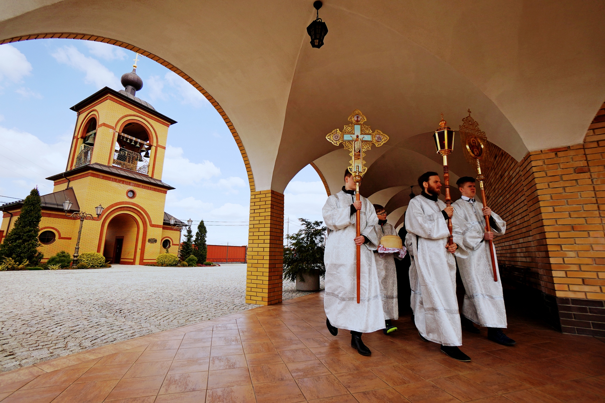 Bright Monday Paschal procession in Zwierki Convent