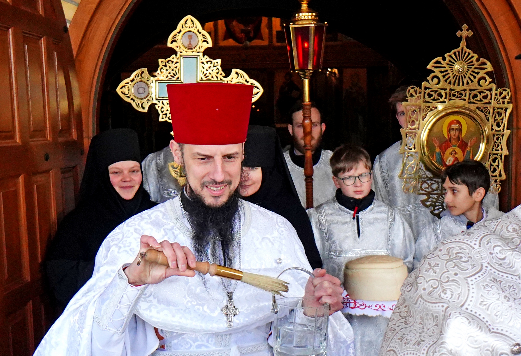 Bright Monday Paschal procession in Zwierki Convent