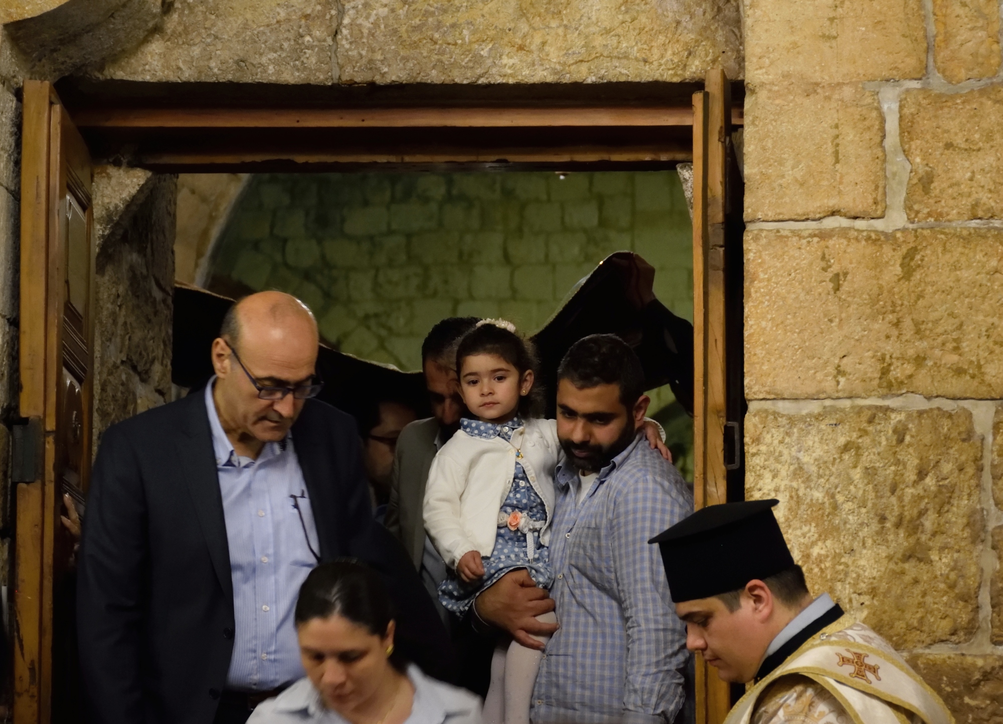 Przechodzenie pod płaszczanicą, wierni i diakon - Balamand 2019