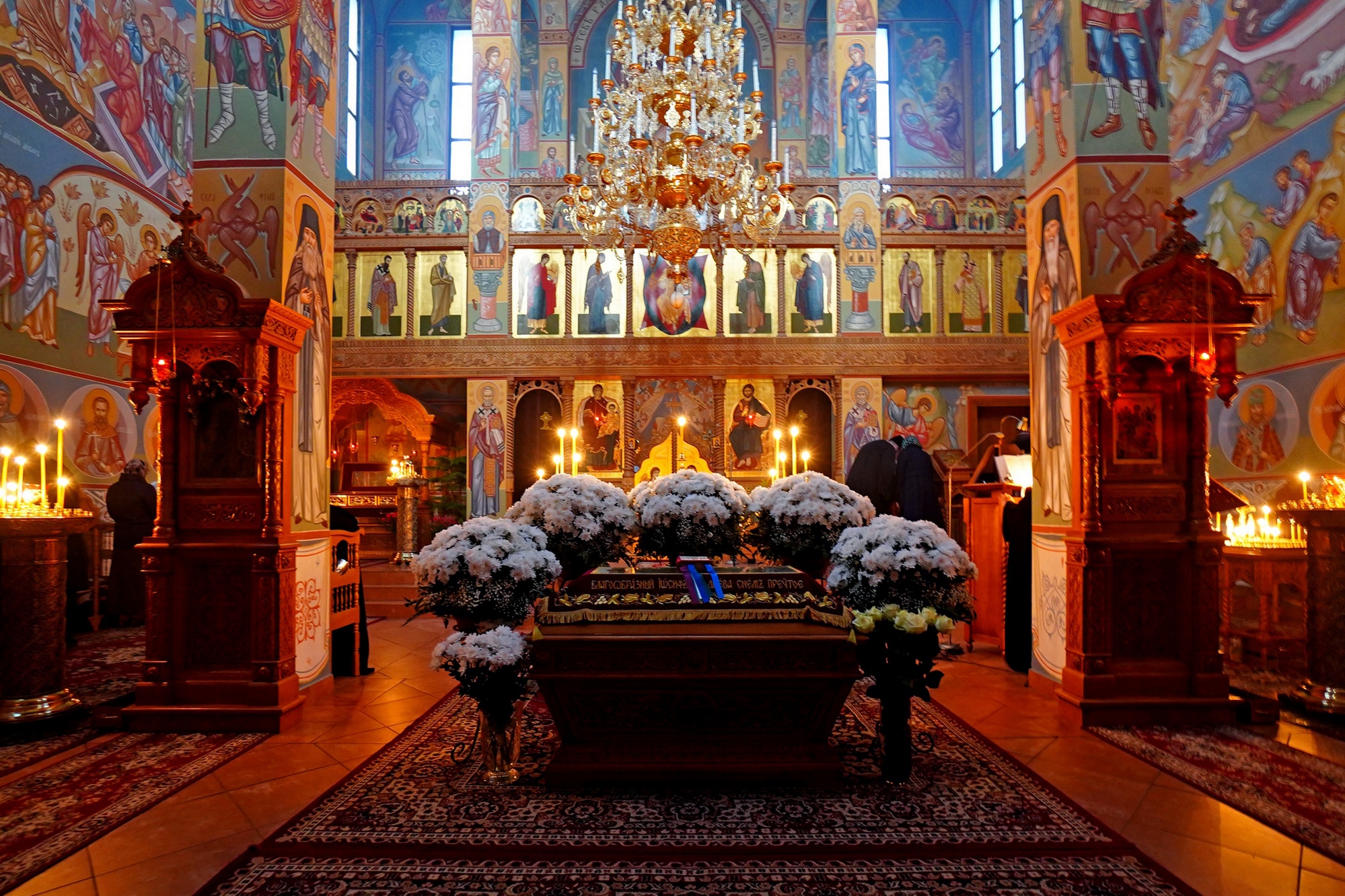 Great Friday in Zwierki Convent (Christ burial service)