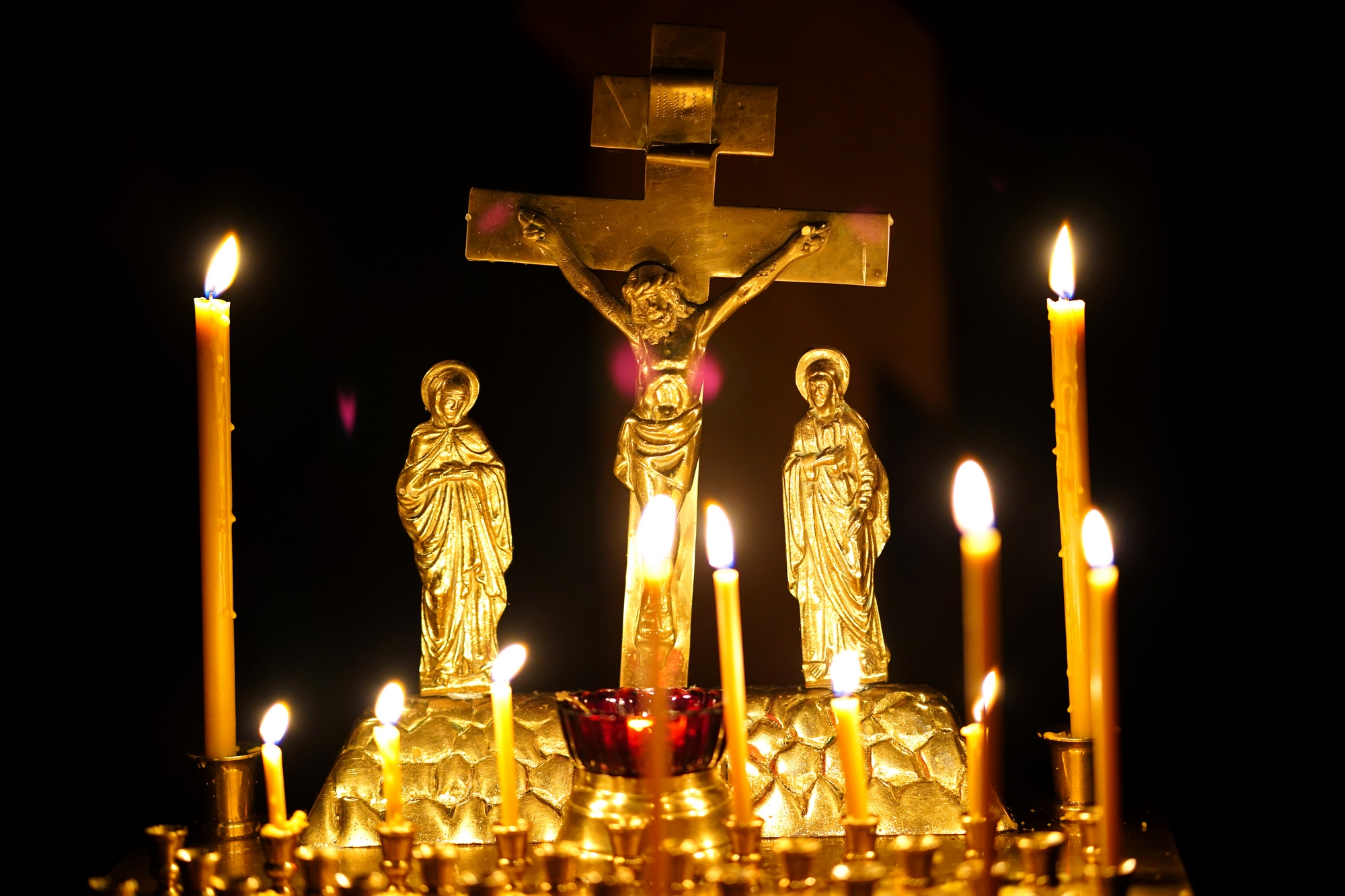 Great Friday in Zwierki Convent (Christ burial service)