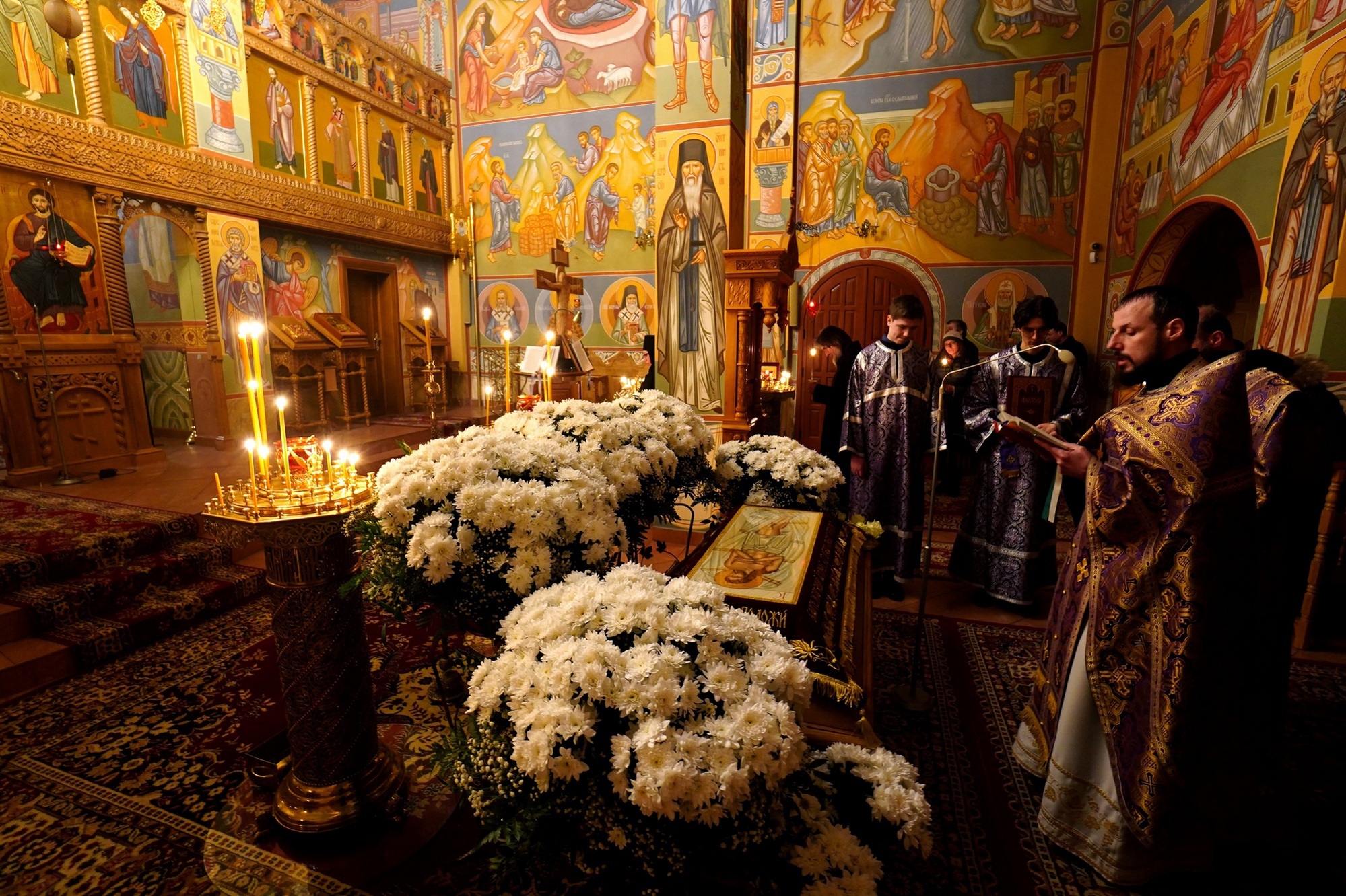 Great Friday in Zwierki Convent (Christ burial service)