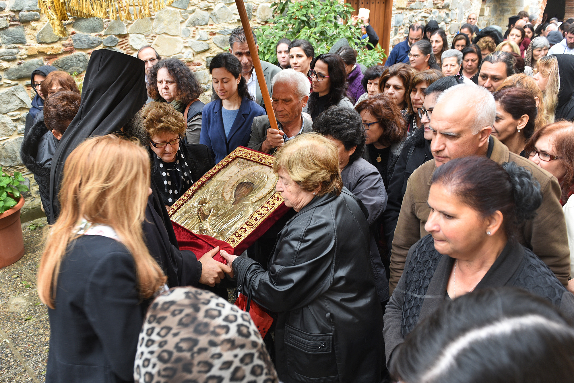 Procession with the Icon at Machairas monastery