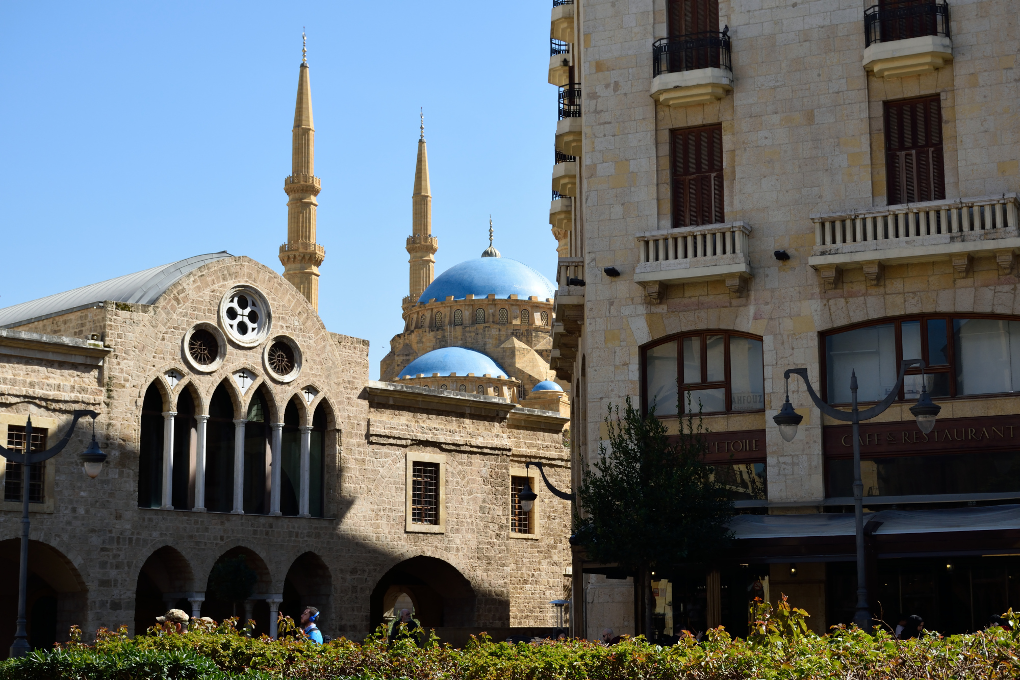 Sobór św. Jerzego, meczet, kamienica - Beirut