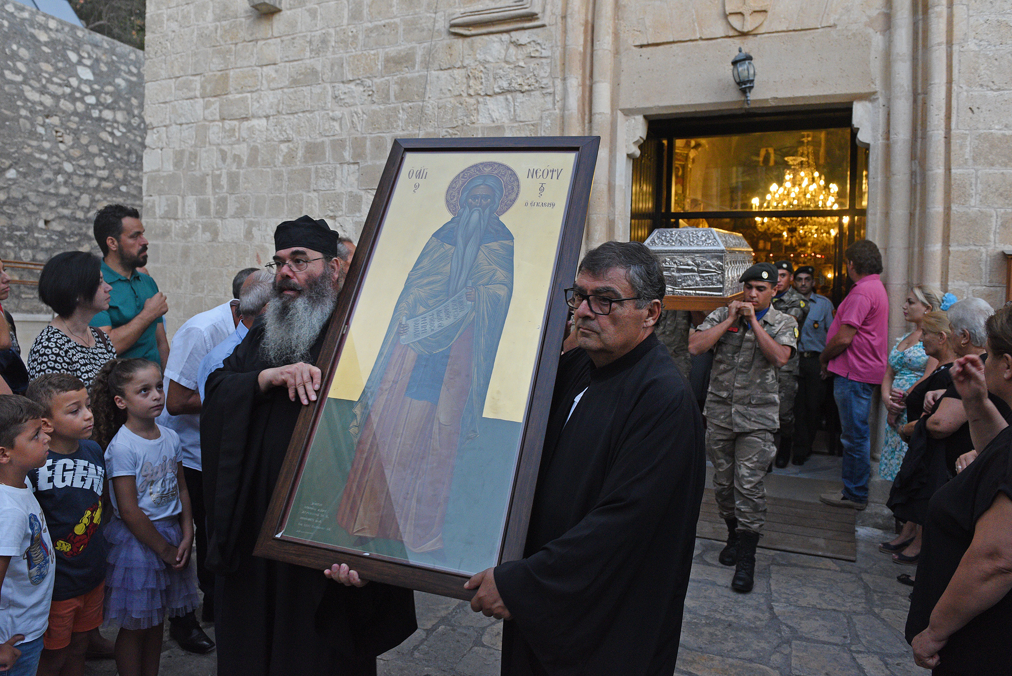 Feast at St Neophytos Monastery, near Paphos