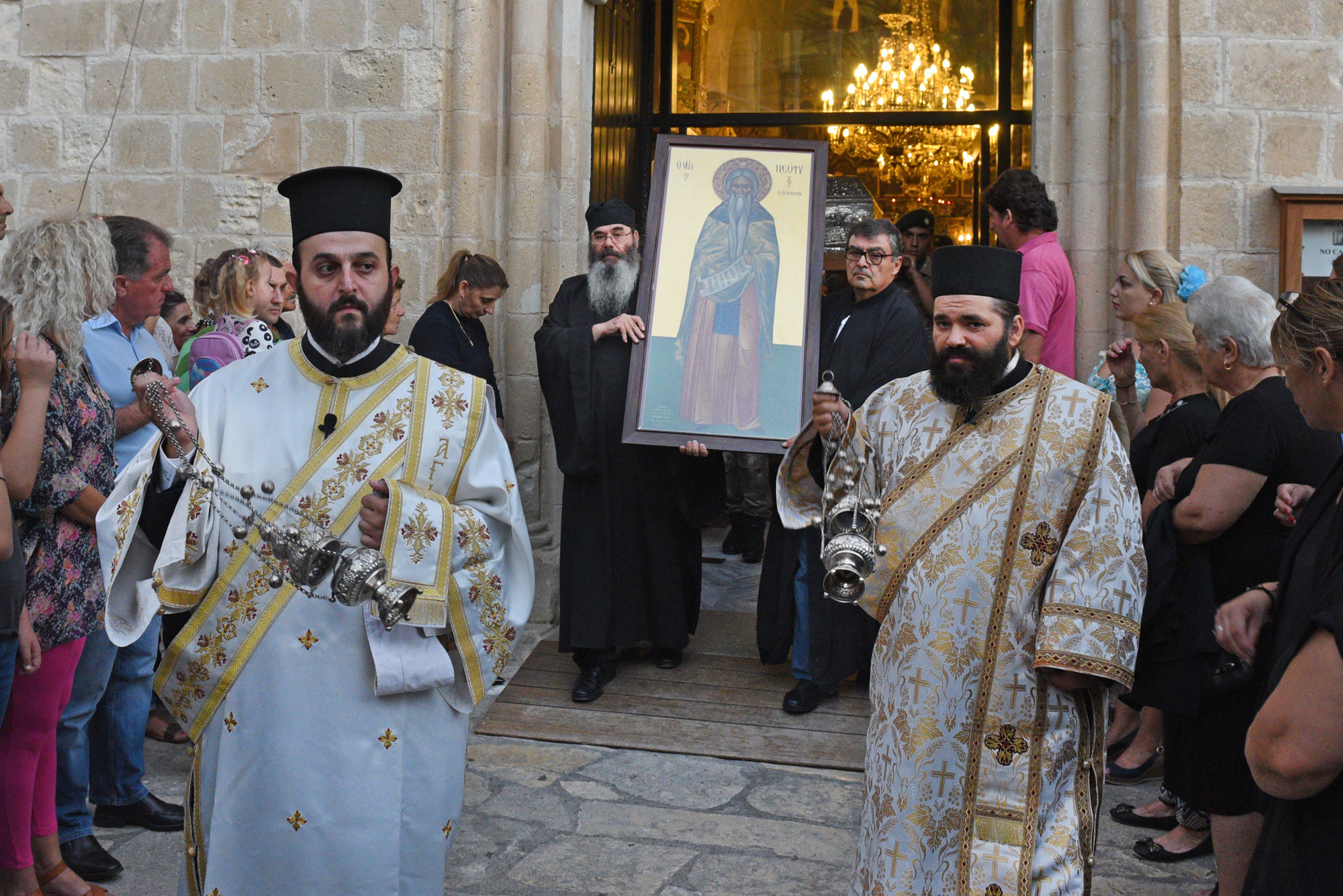 Feast at St Neophytos Monastery, near Paphos
