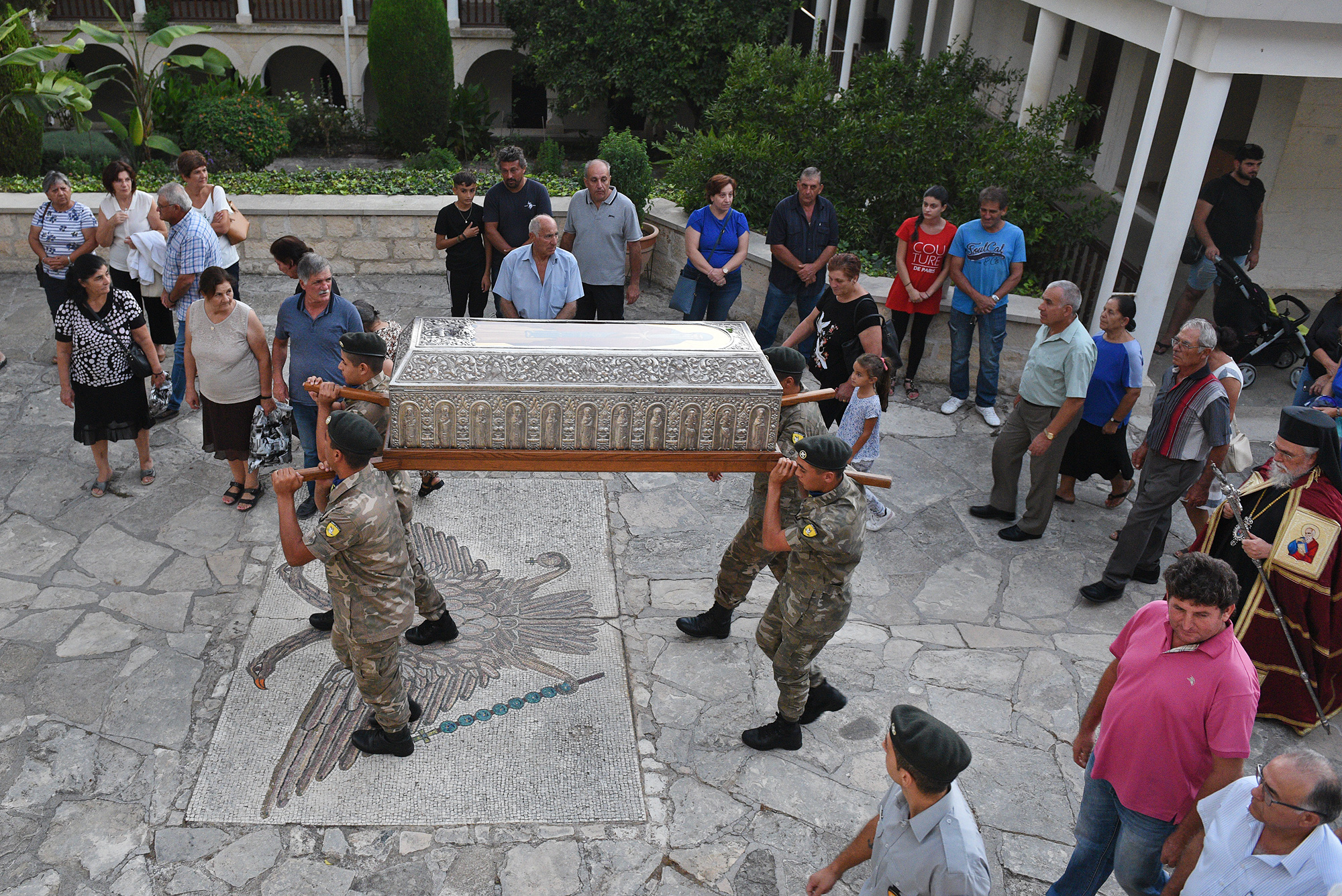 Feast at St Neophytos Monastery, near Paphos