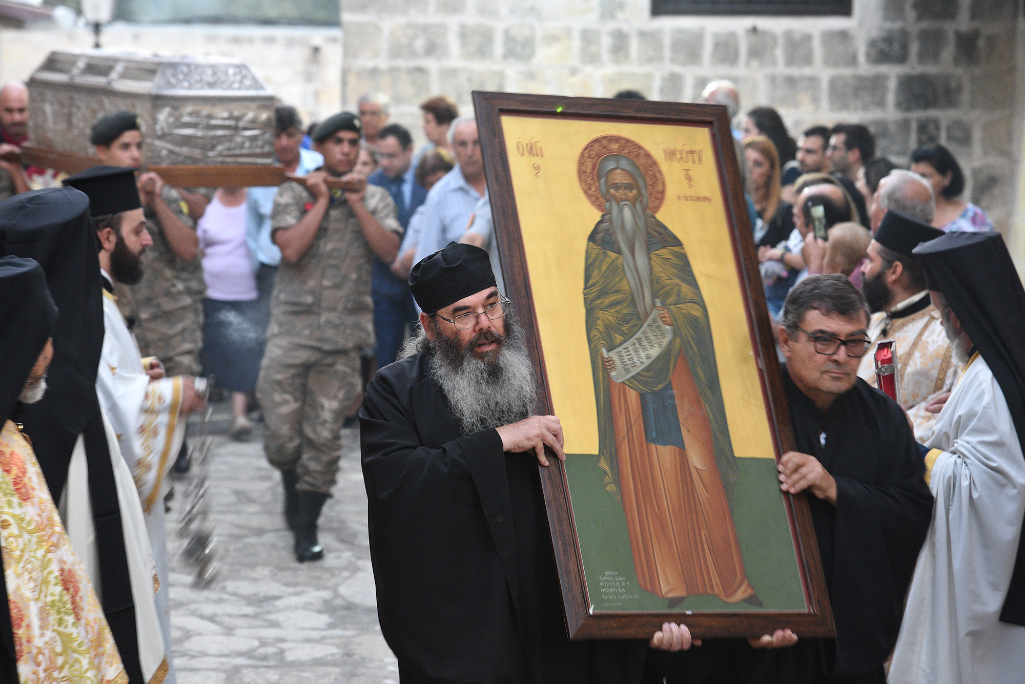 Feast at St Neophytos Monastery, near Paphos