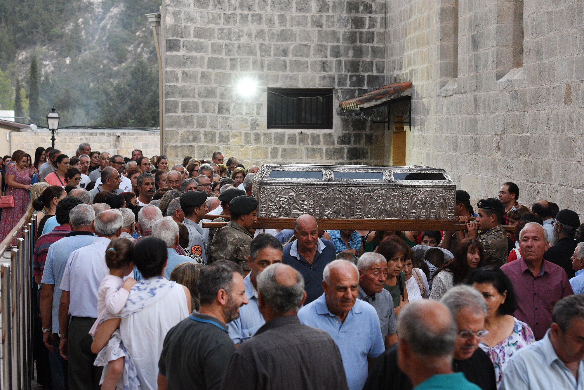 Feast at St Neophytos Monastery, near Paphos