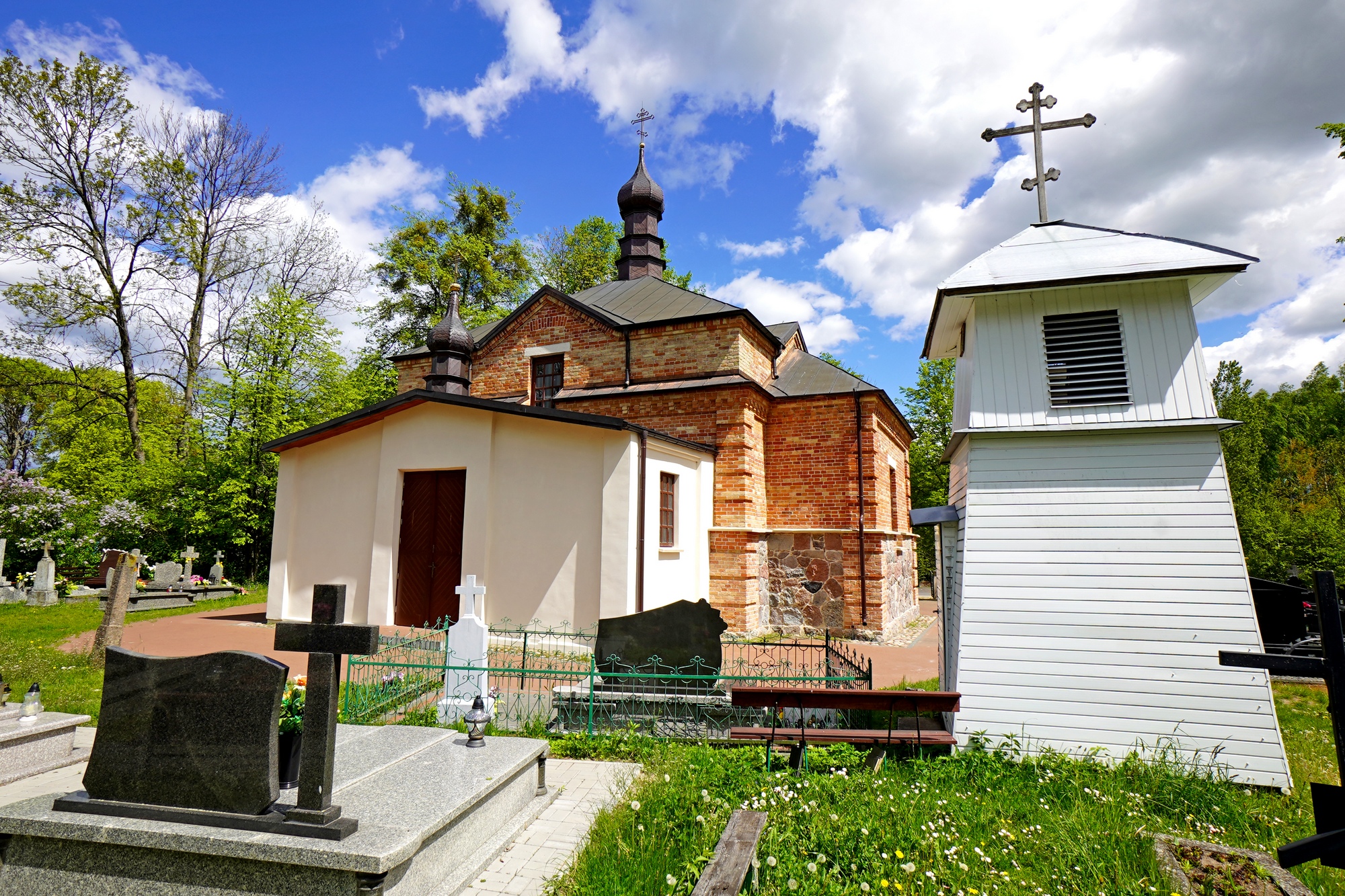 The Orthodox cementary church in Klejniki