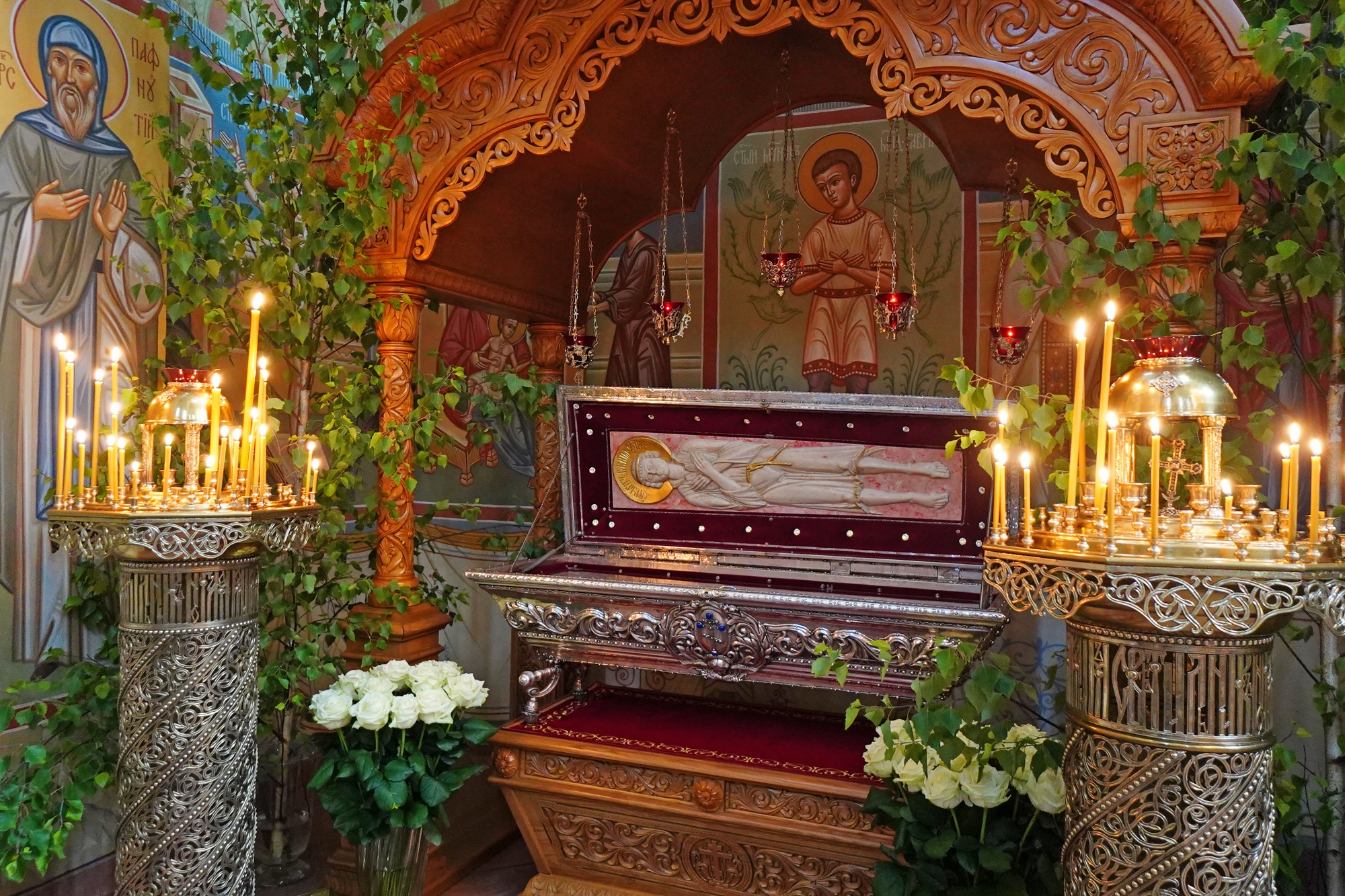 St. martyr Gabriel of Zabludow reliquary in Zwierki Convent 