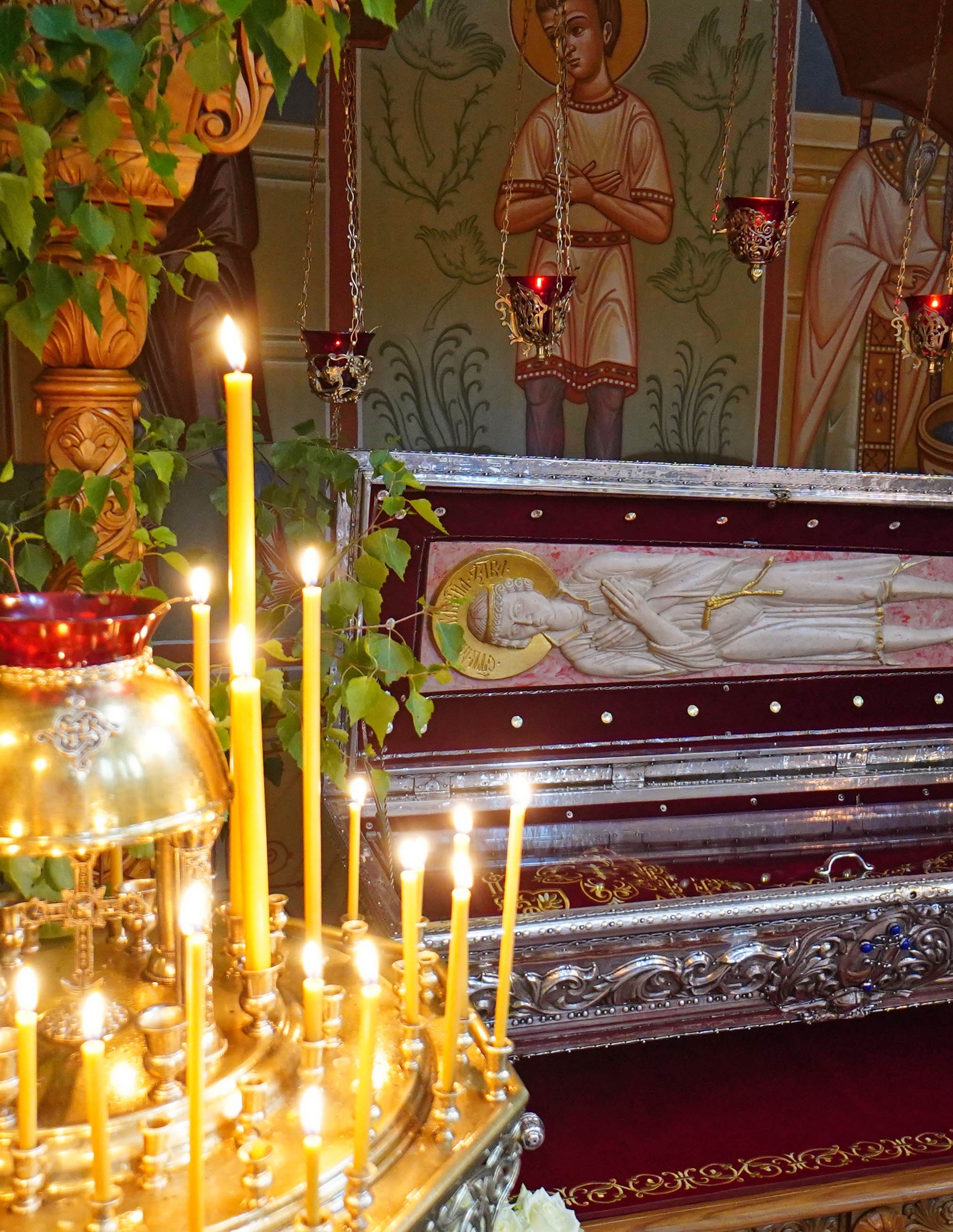 St. martyr Gabriel of Zabludow reliquary in Zwierki Convent 