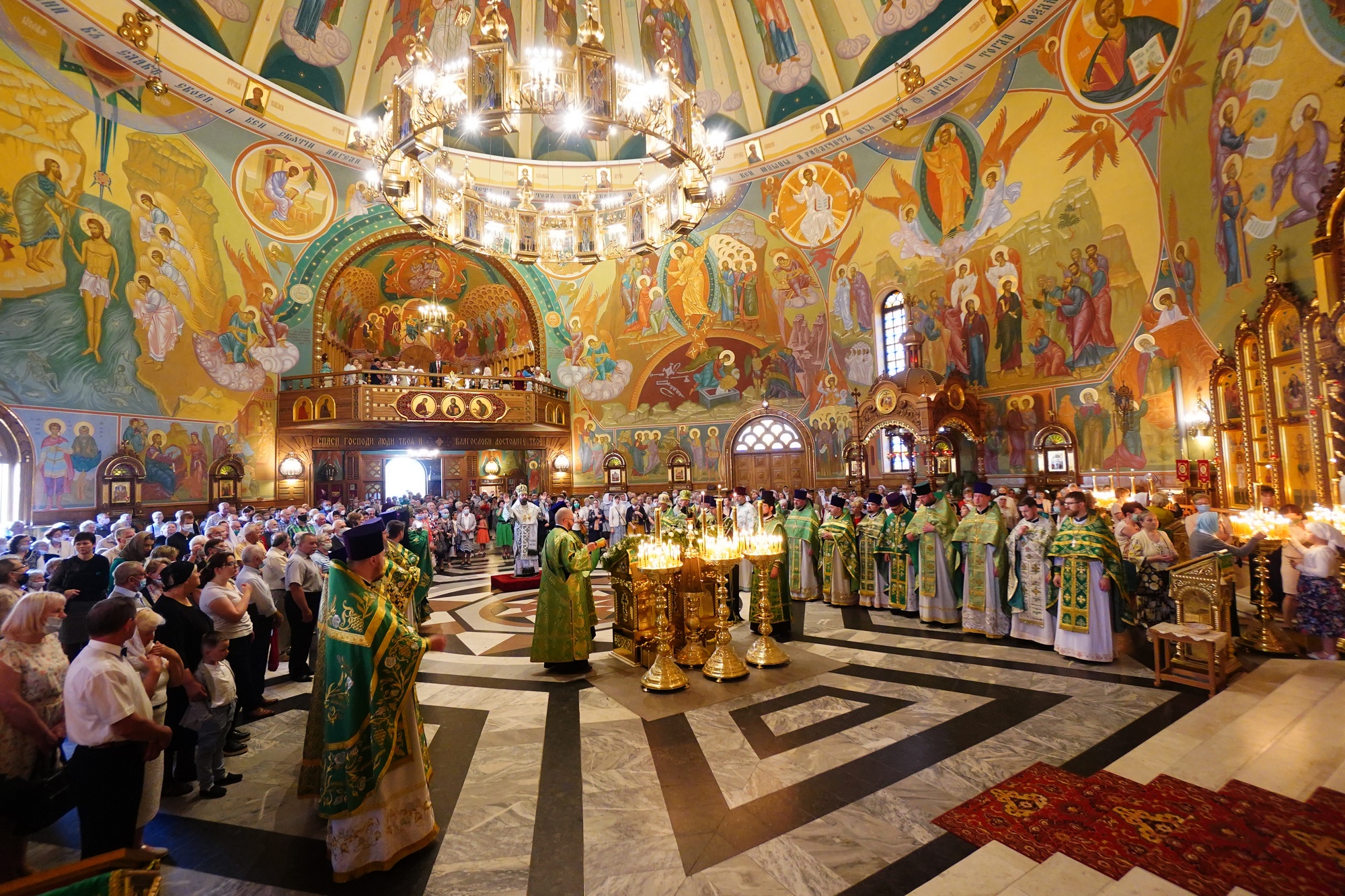 The Holy Spirit feast in the Holy Spirit Orthodox church in Białystok
