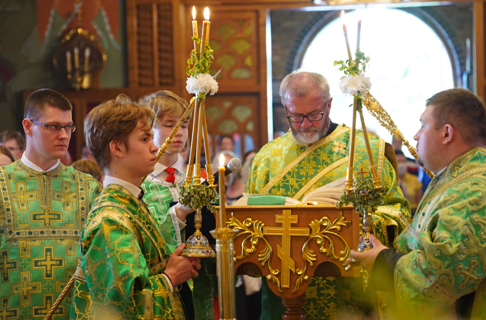 The Holy Spirit feast in the Holy Spirit Orthodox church in Białystok