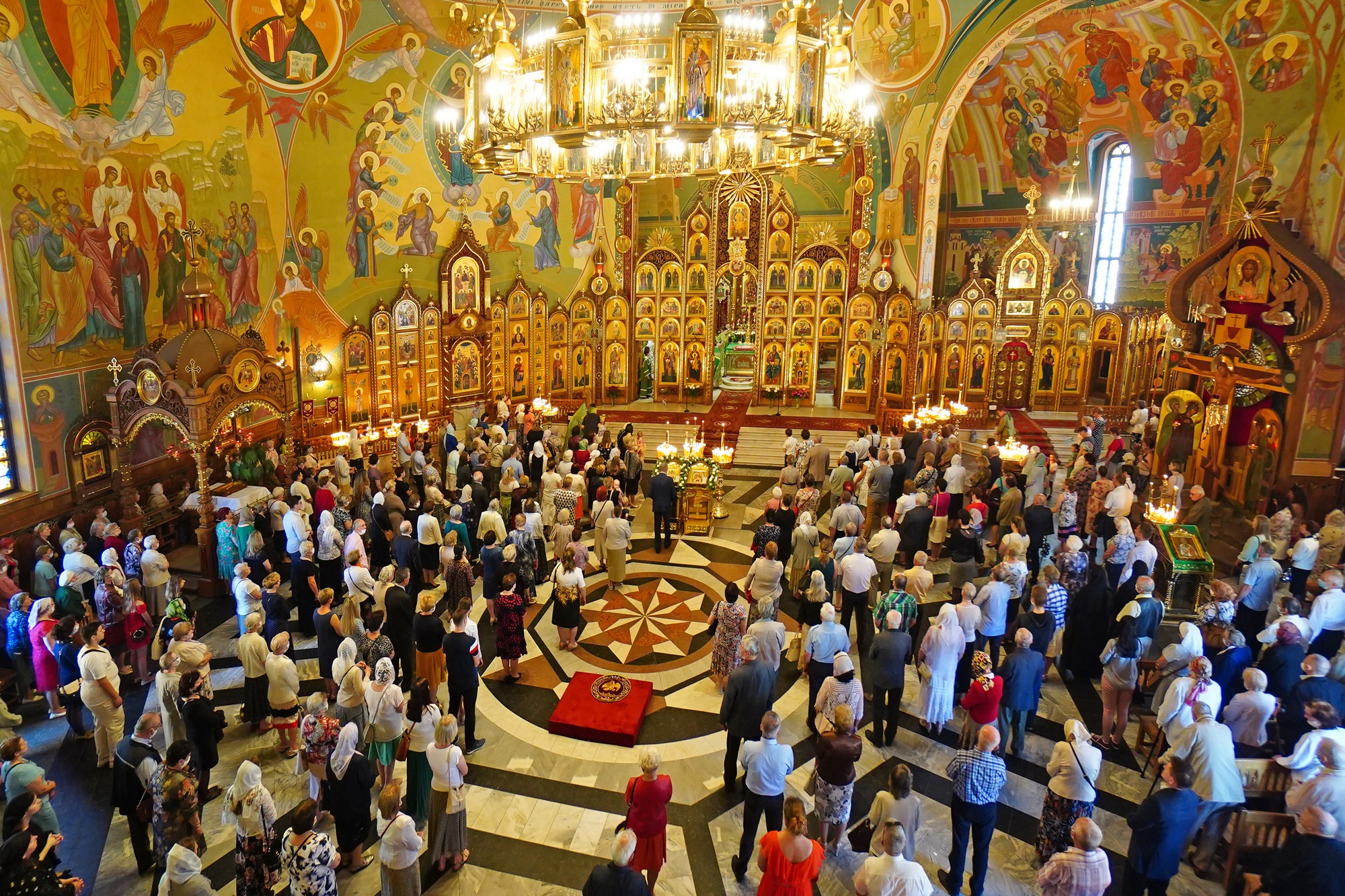 The Holy Spirit feast in the Holy Spirit Orthodox church in Białystok