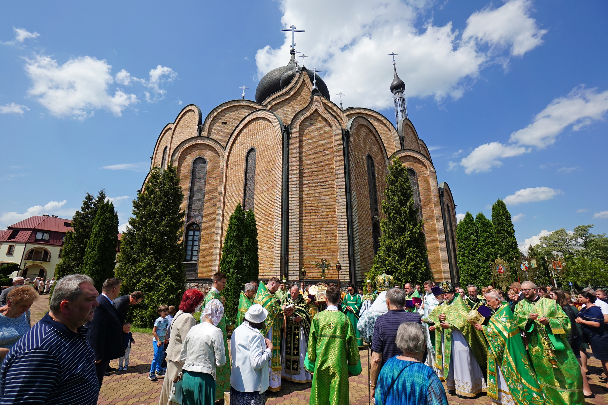 The Holy Spirit feast in the Holy Spirit Orthodox church in Białystok