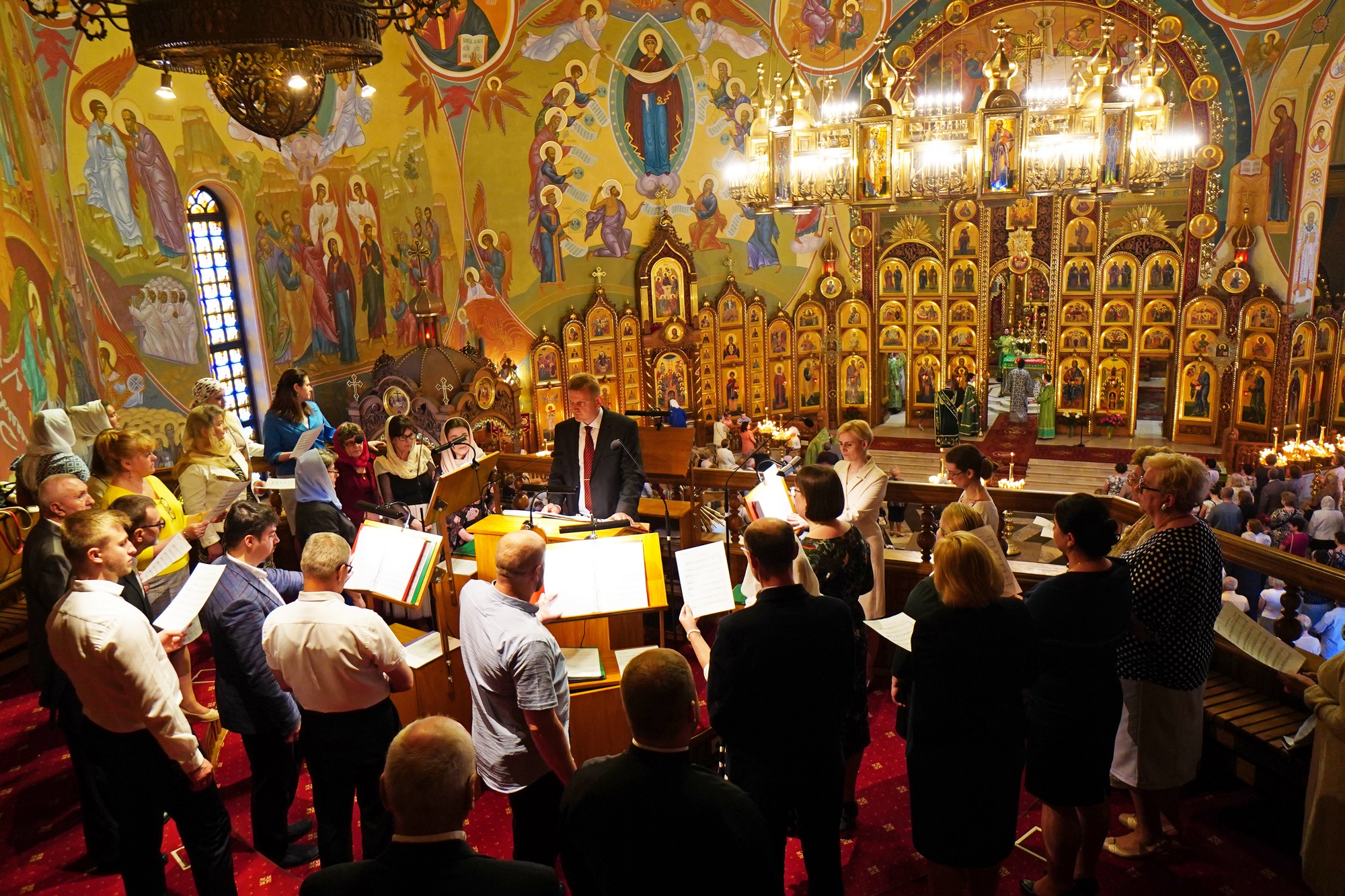 The Holy Spirit feast in the Holy Spirit Orthodox church in Białystok