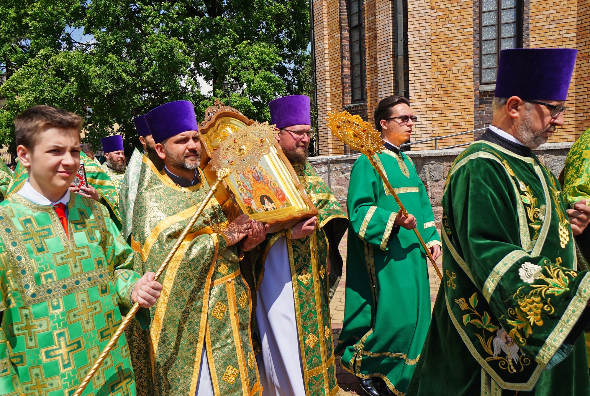The Holy Spirit feast in the Holy Spirit Orthodox church in Białystok 