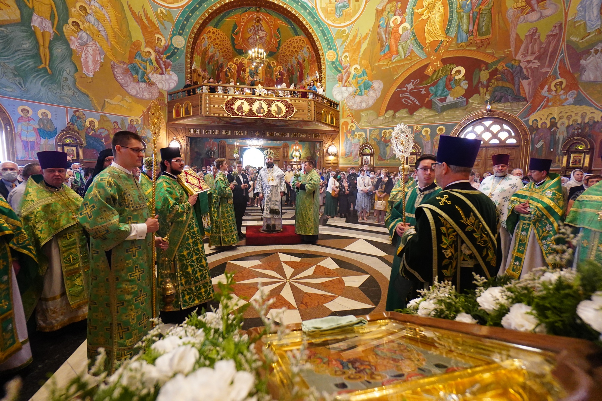 The Holy Spirit feast in the Holy Spirit Orthodox church in Białystok