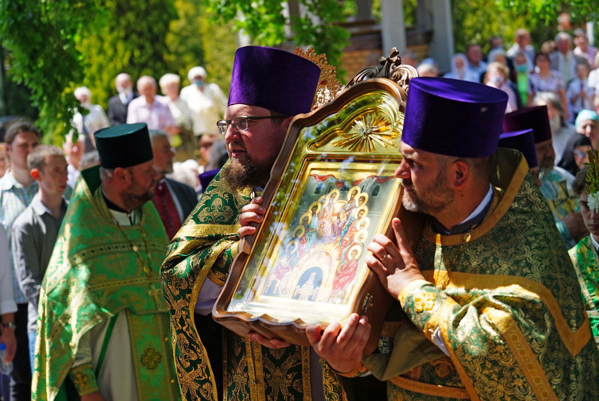The Holy Spirit feast in the Holy Spirit Orthodox church in Białystok 