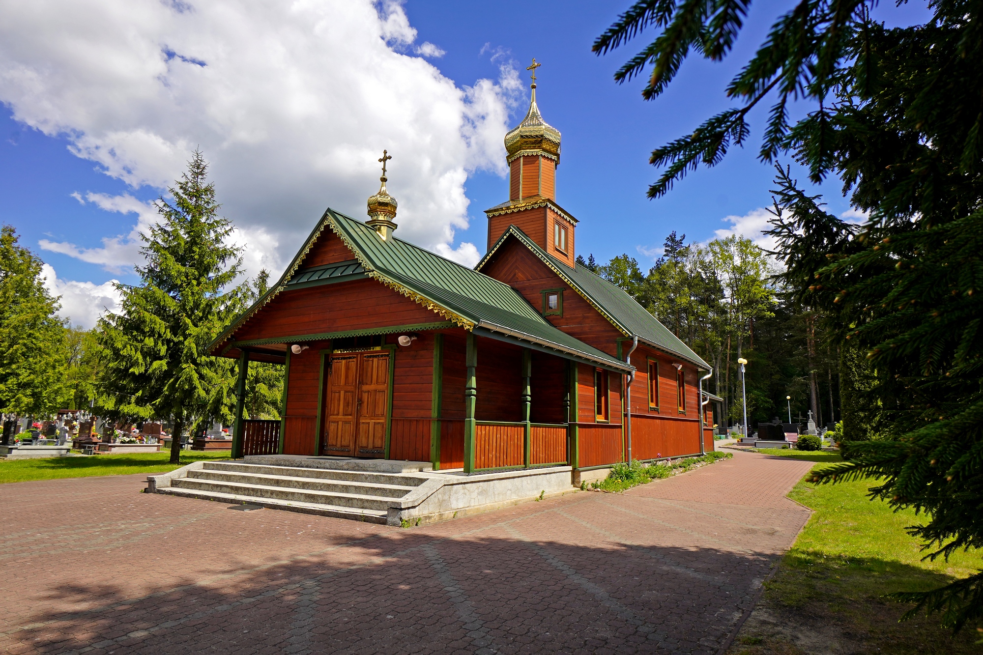 All Saints Orthodox cementary church in Hajnówka