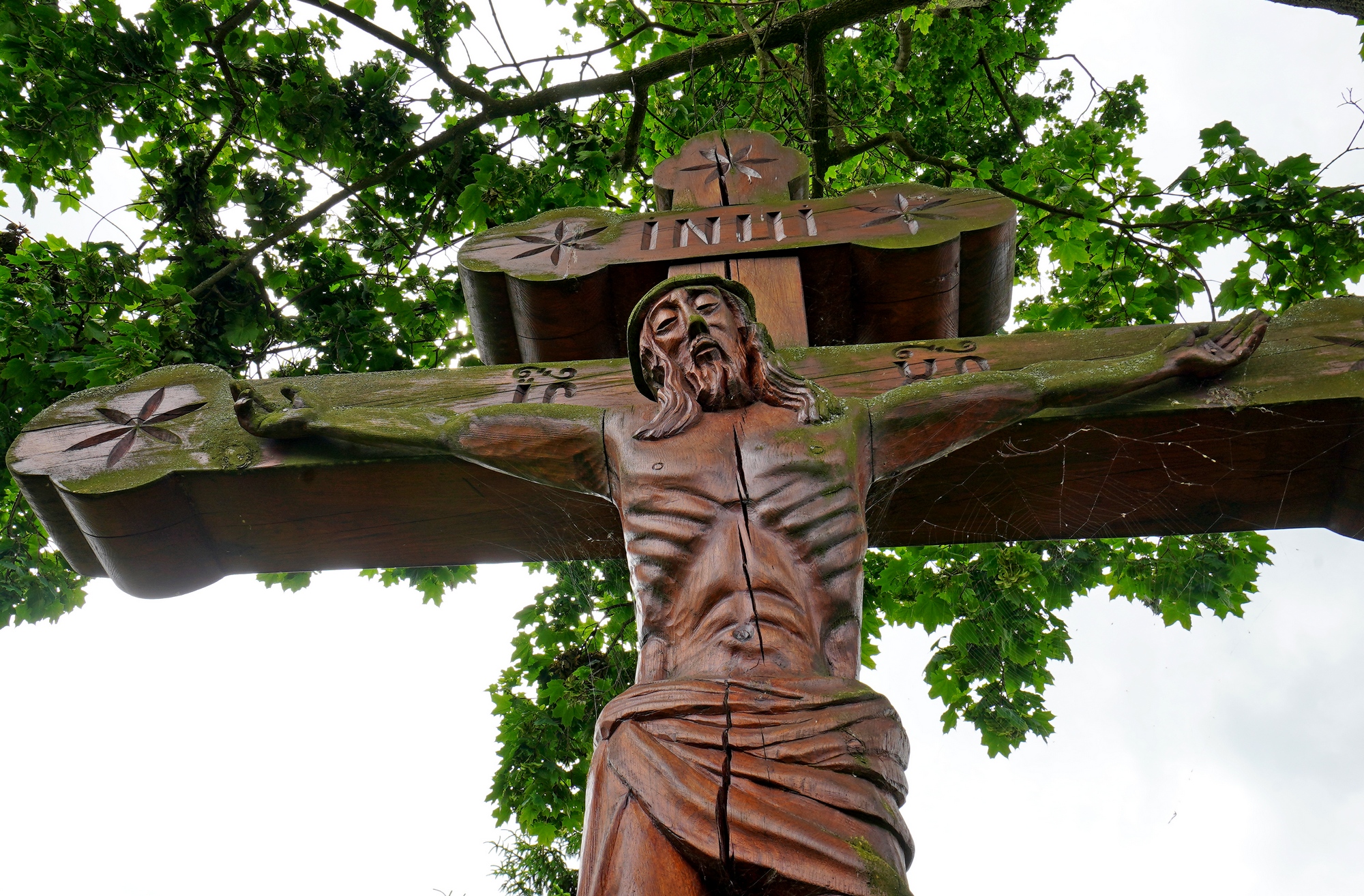 Cross close to the Orthodox church in Orla