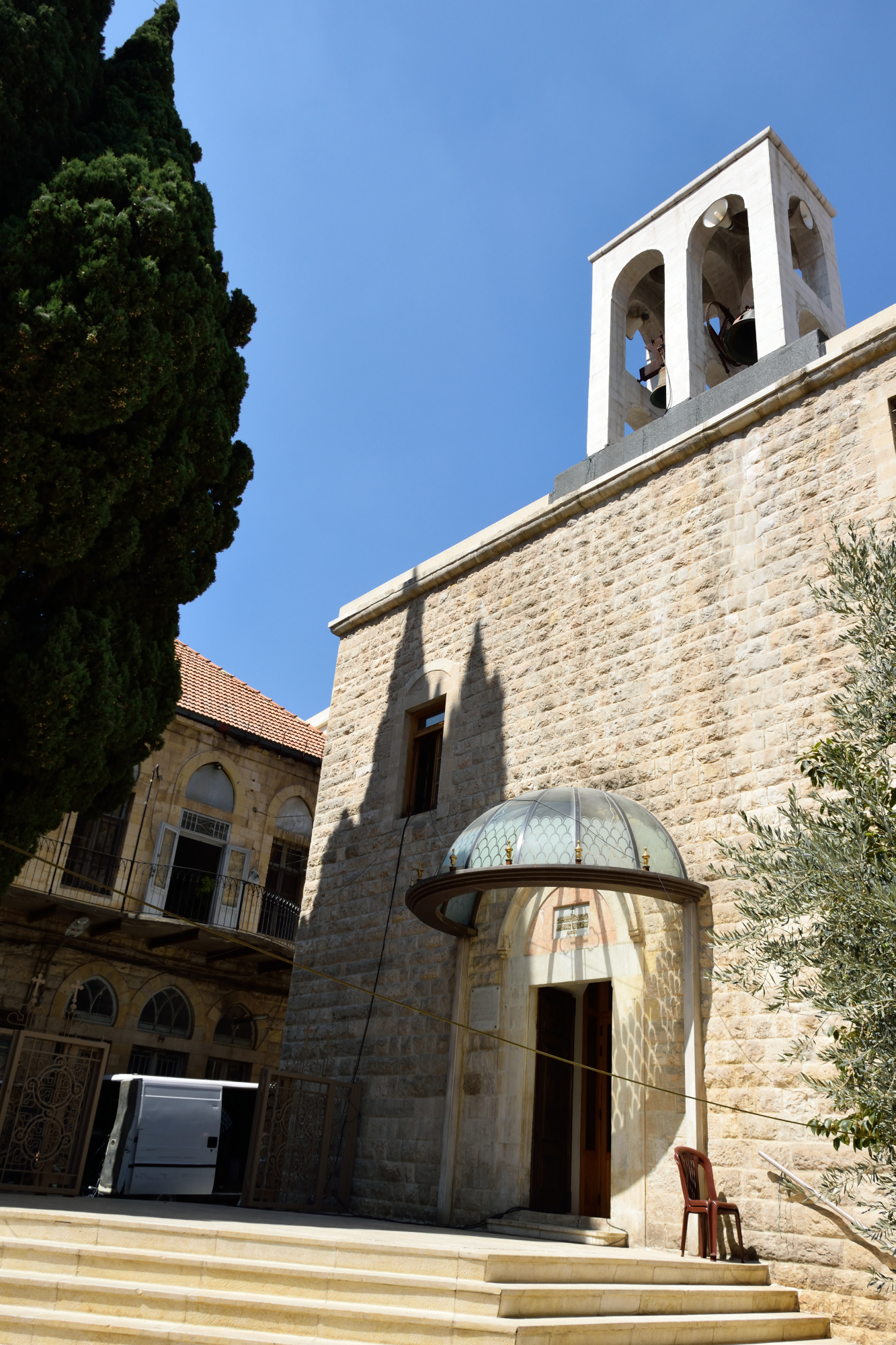 Wejście do soboru prawosławnego w Zahle