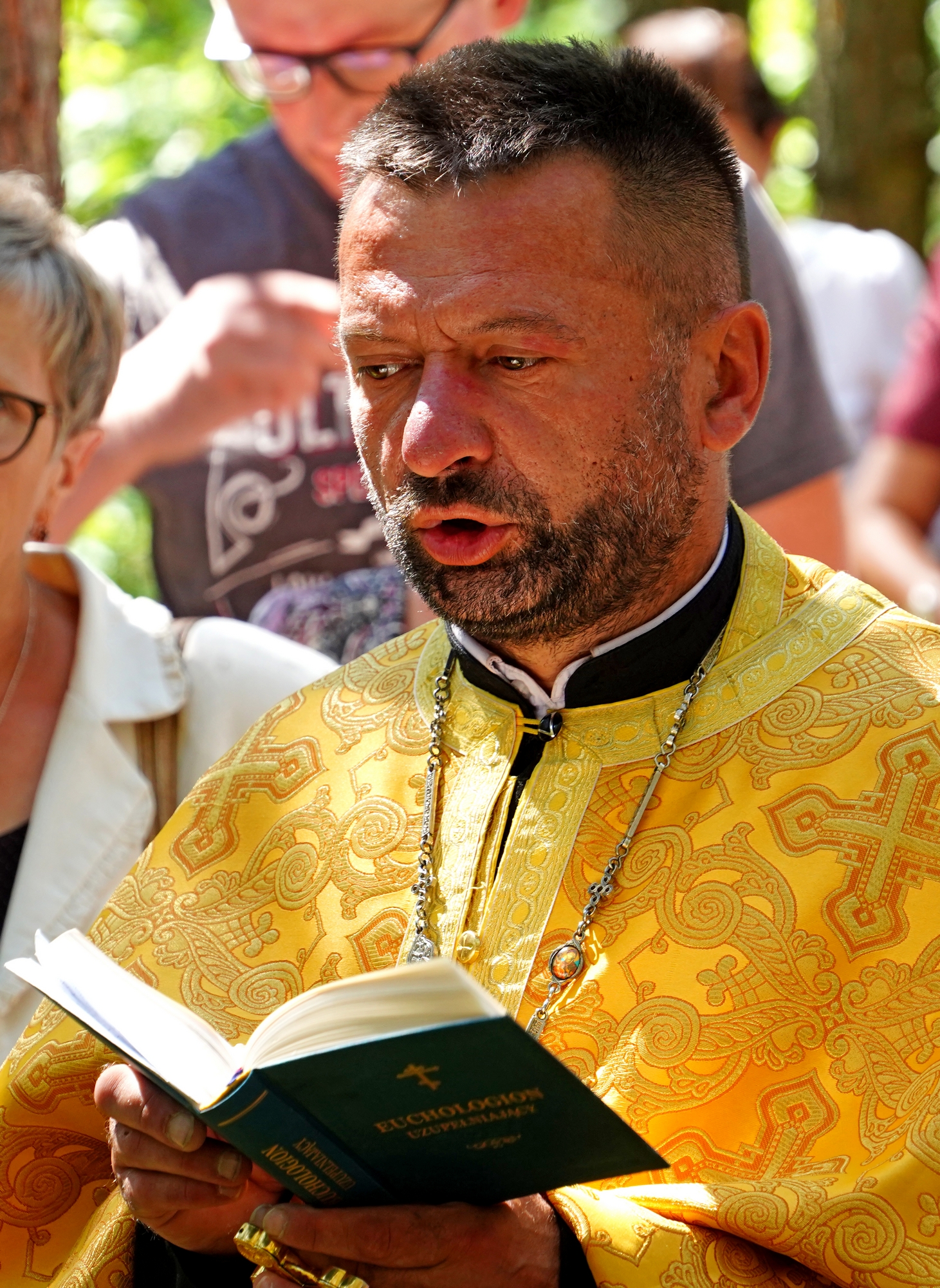 The prayer to Podlasie Martyrs at their grave close to Puchały Stare