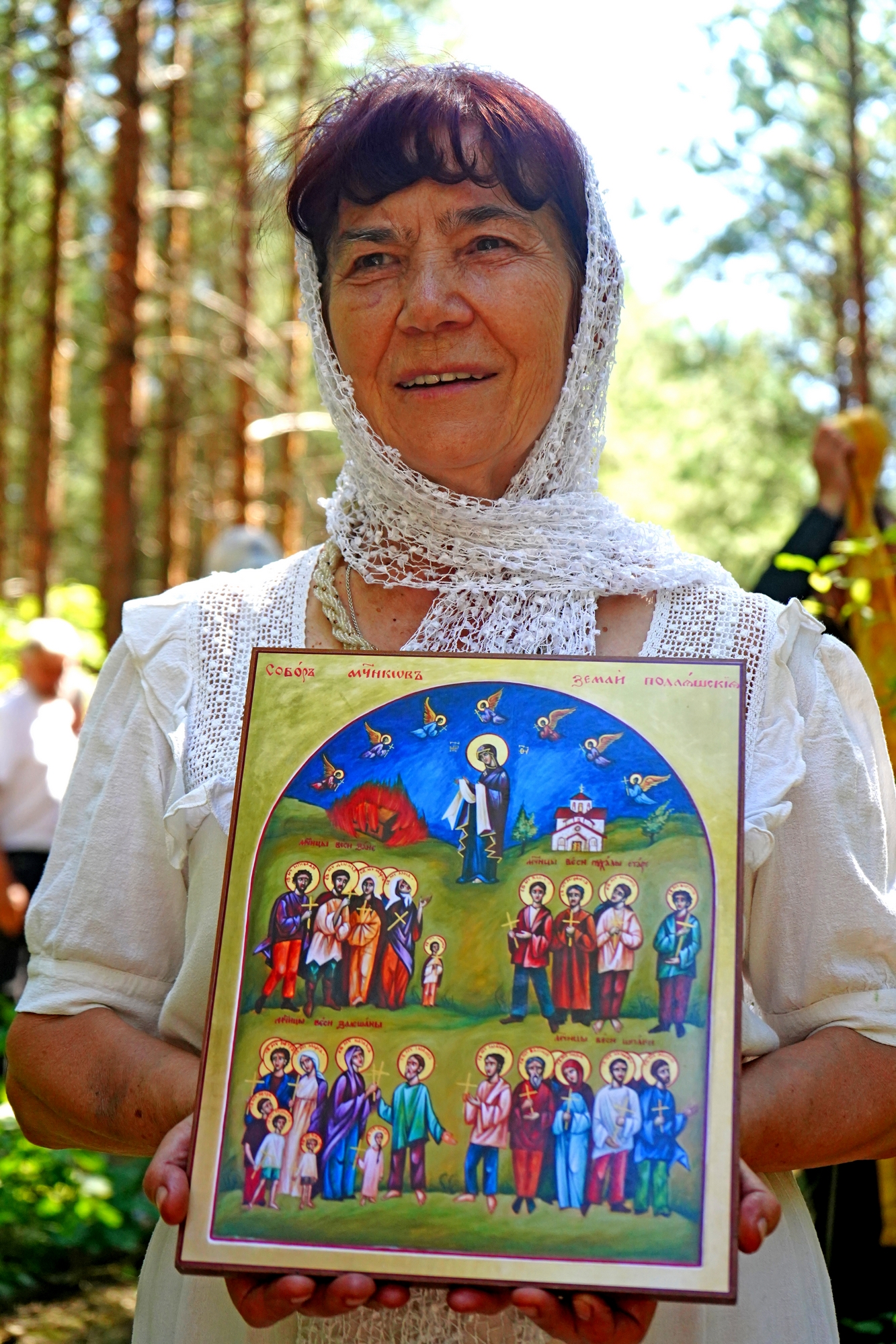 The prayer to Podlasie Martyrs at their grave close to Puchały Stare