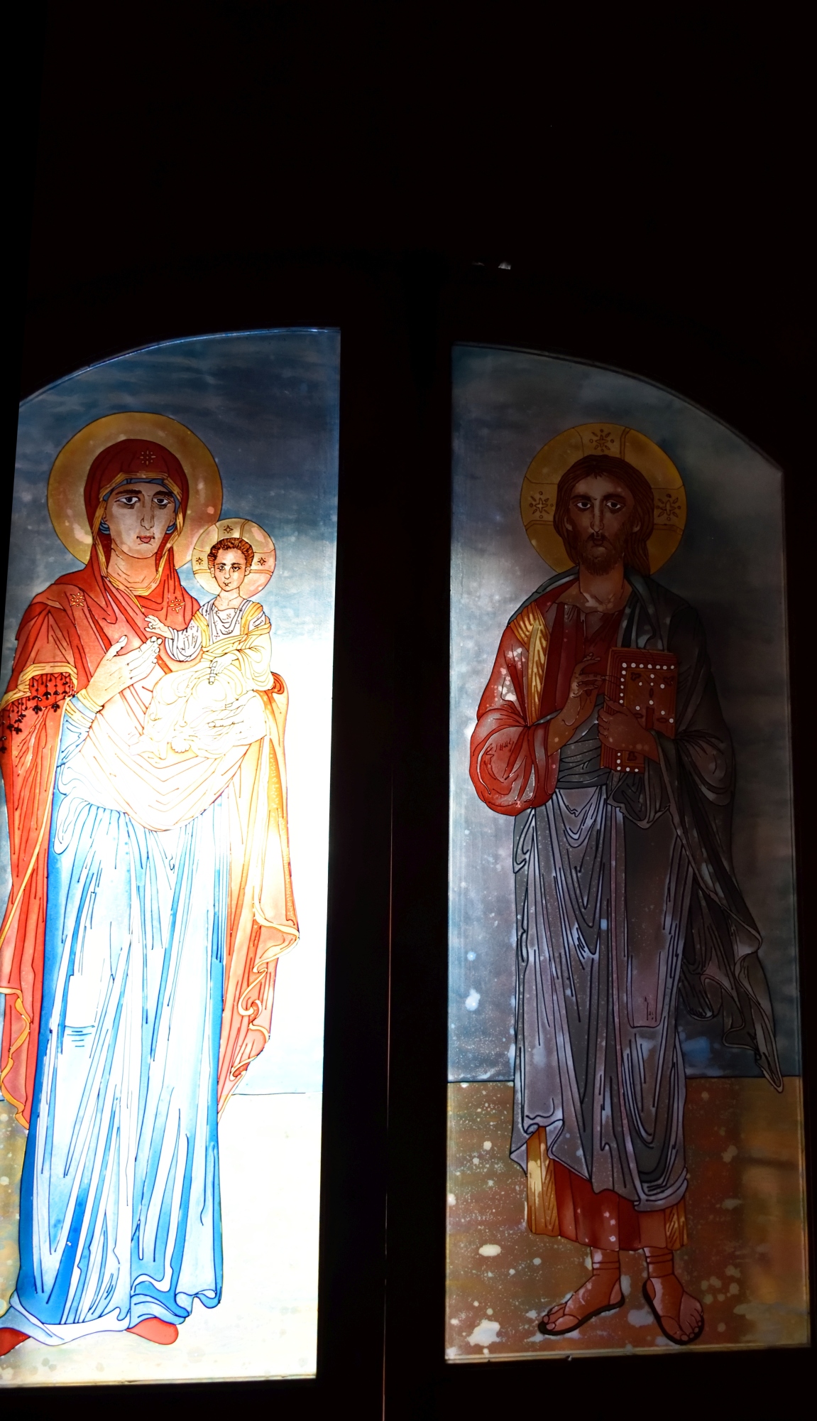 Witraże balamandzkiego monasteru - październik 2018