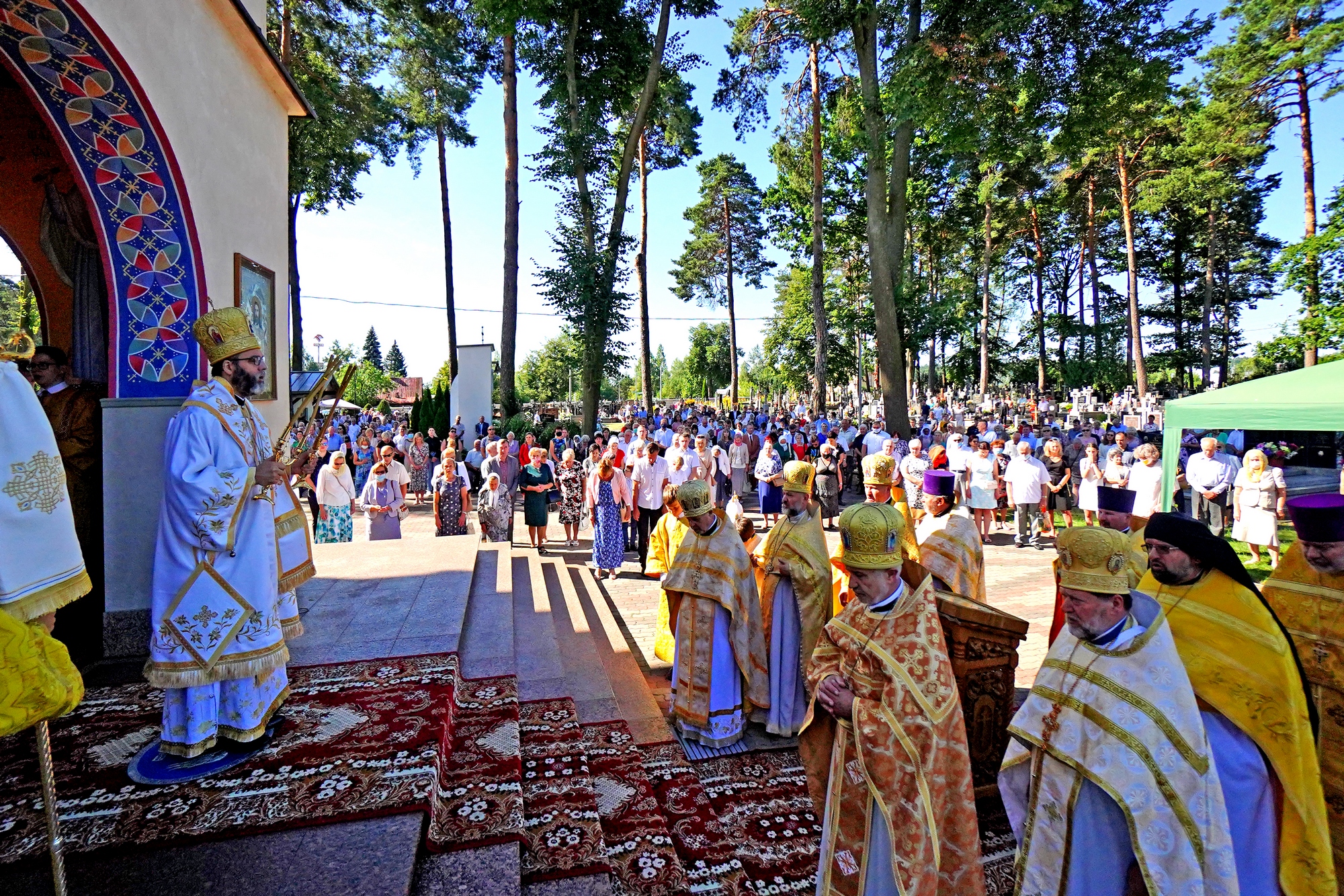 Divine Liturgy of St. Elijah the Prophet feast in St. Elijah Orthodox church in Białystok