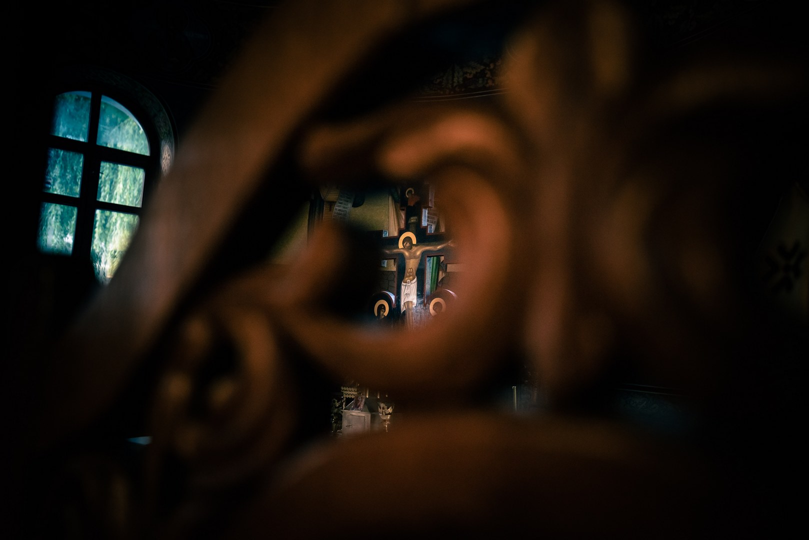 Holy cross from the altar.