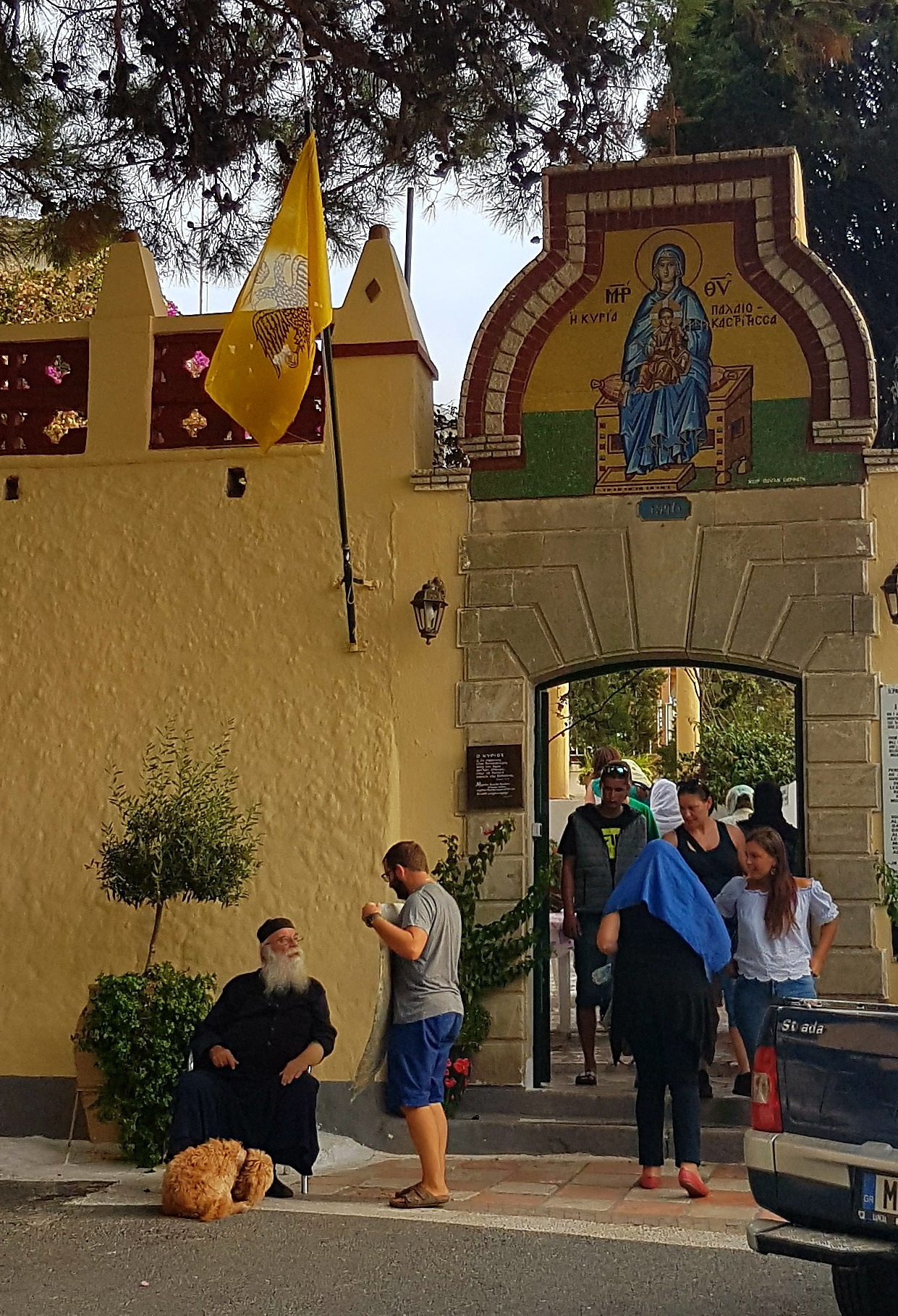 Life at monastery gates