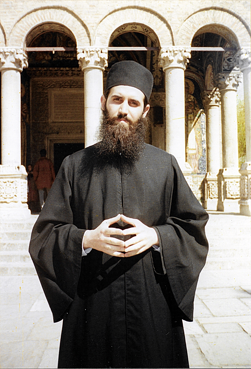 Father Mihail Stanciu from Antim Monastery, in 1999