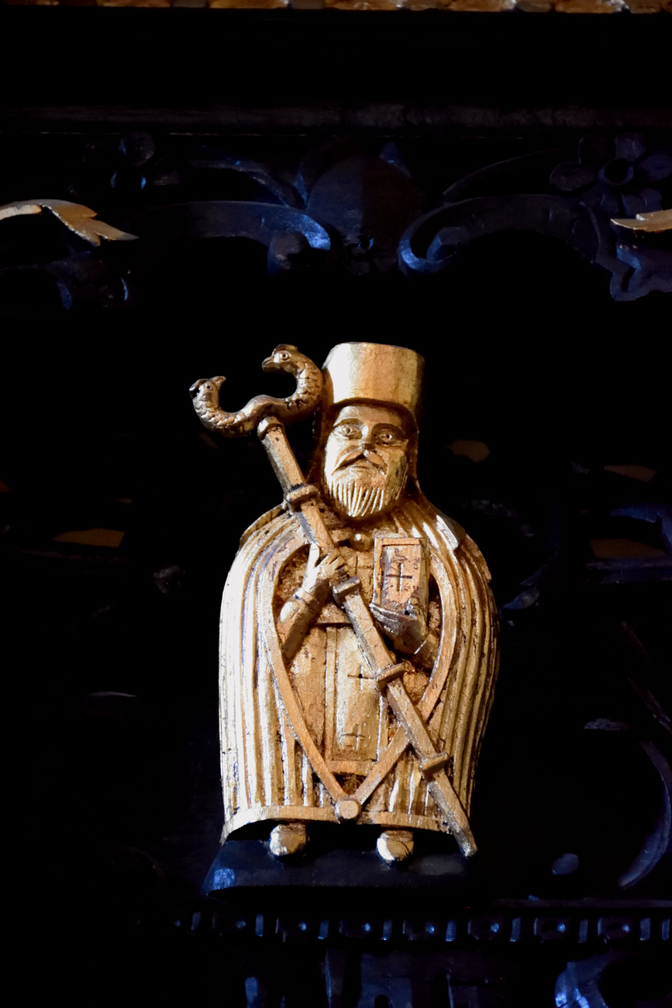 Władyka w ikonostasie monasteru św. Eliasza Szłajja, detal