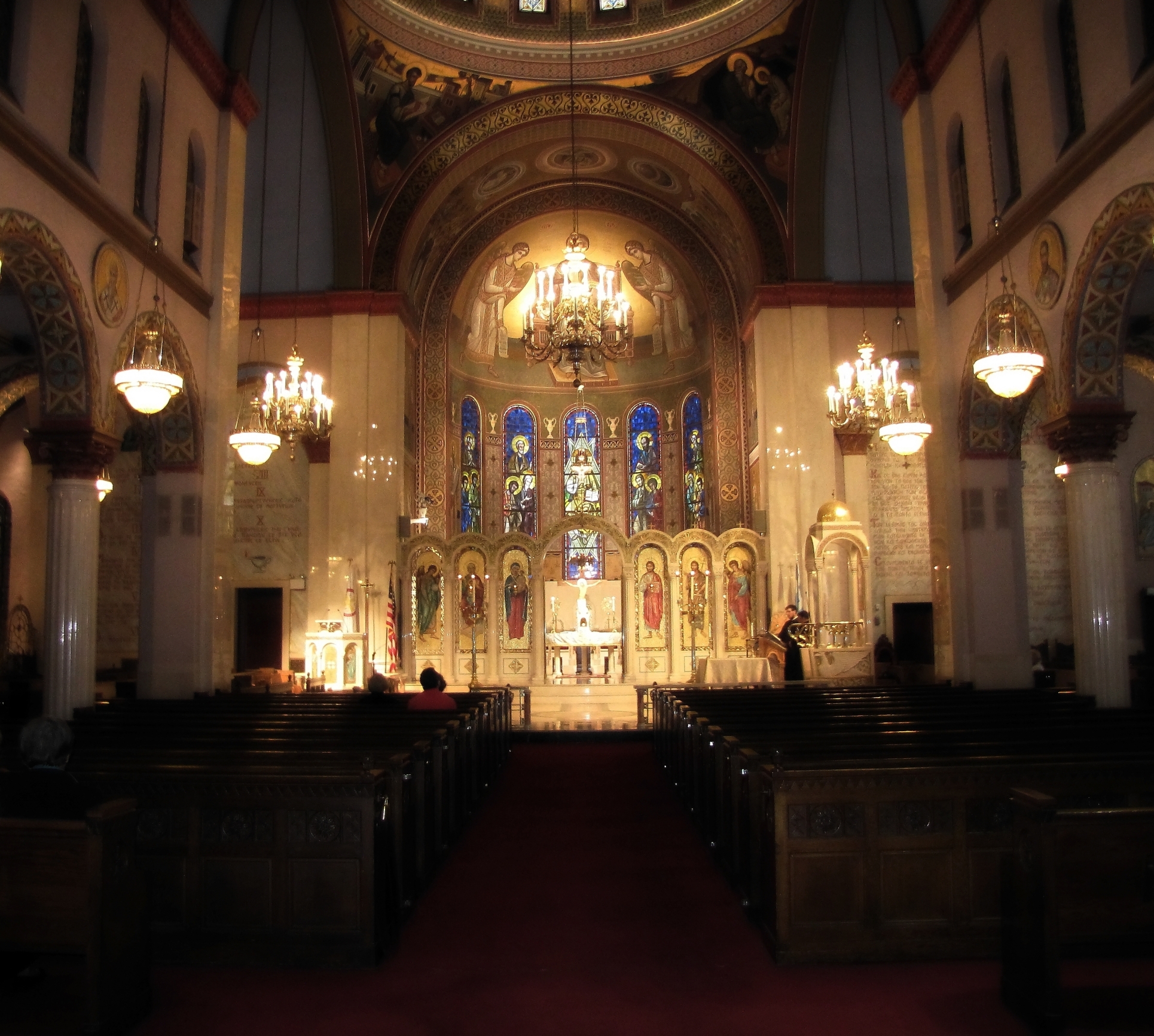 Interior of the GOARCH cathedral, Manhattan