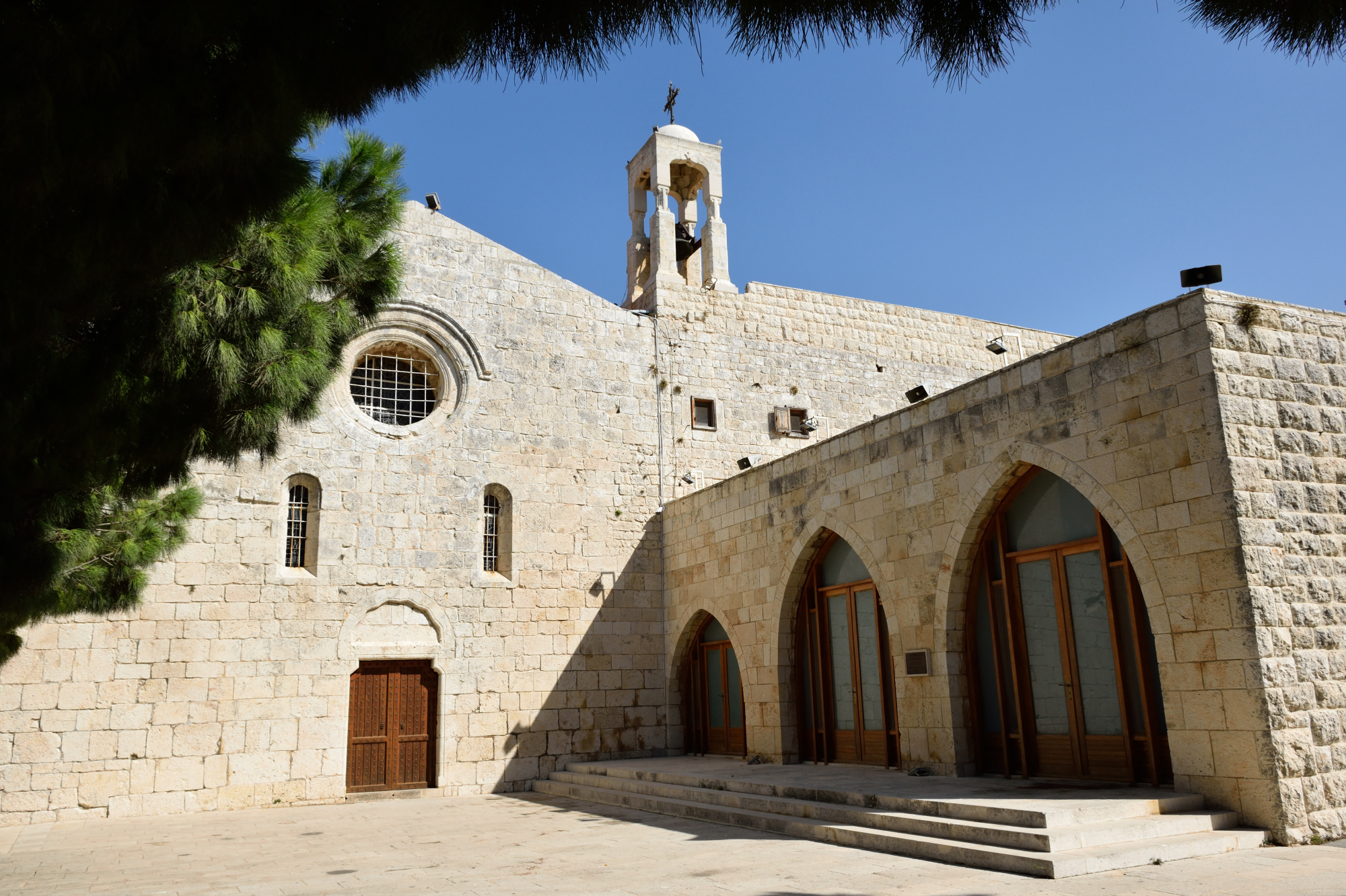 Monasterska cerkiew Balamand od frontu