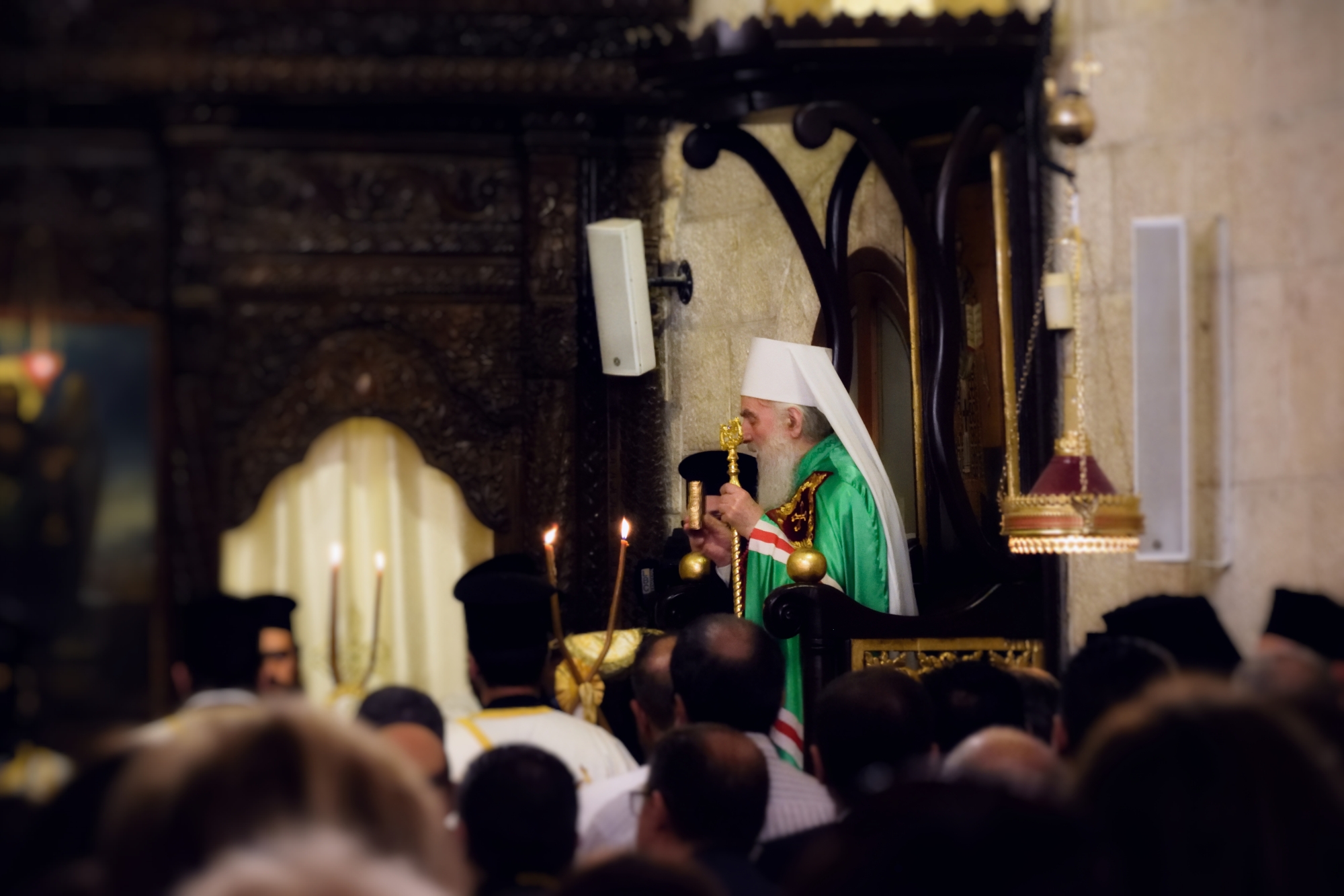 Patriarcha Ireneusz w balamandzkim monasterze