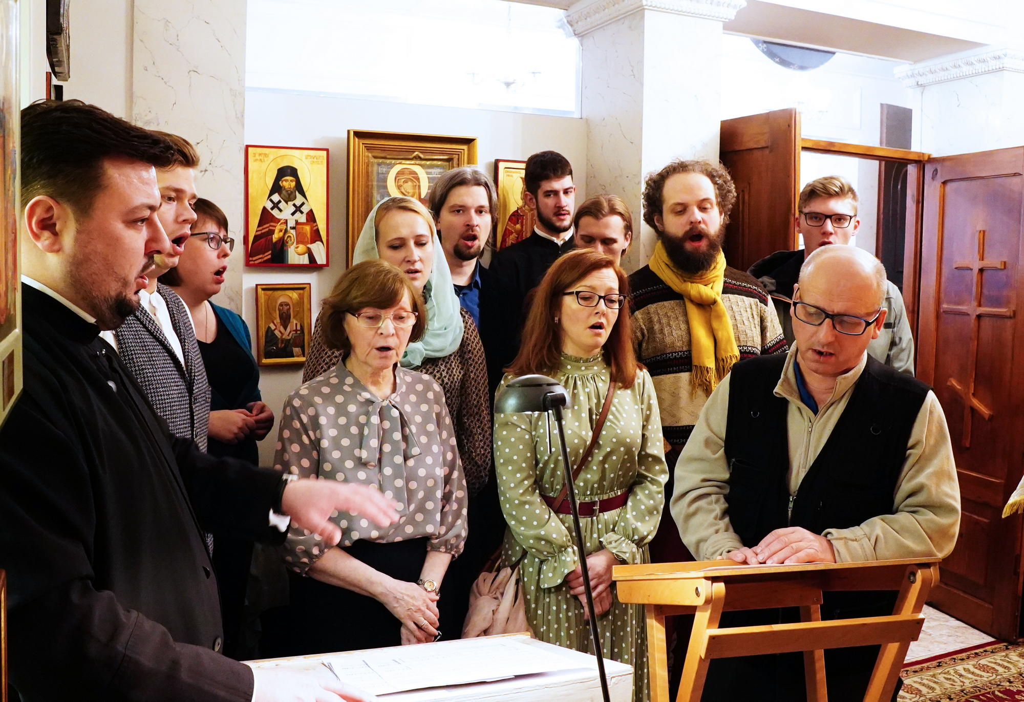 St. Michael the Archangel feast in St. Michael chapel in Warsaw