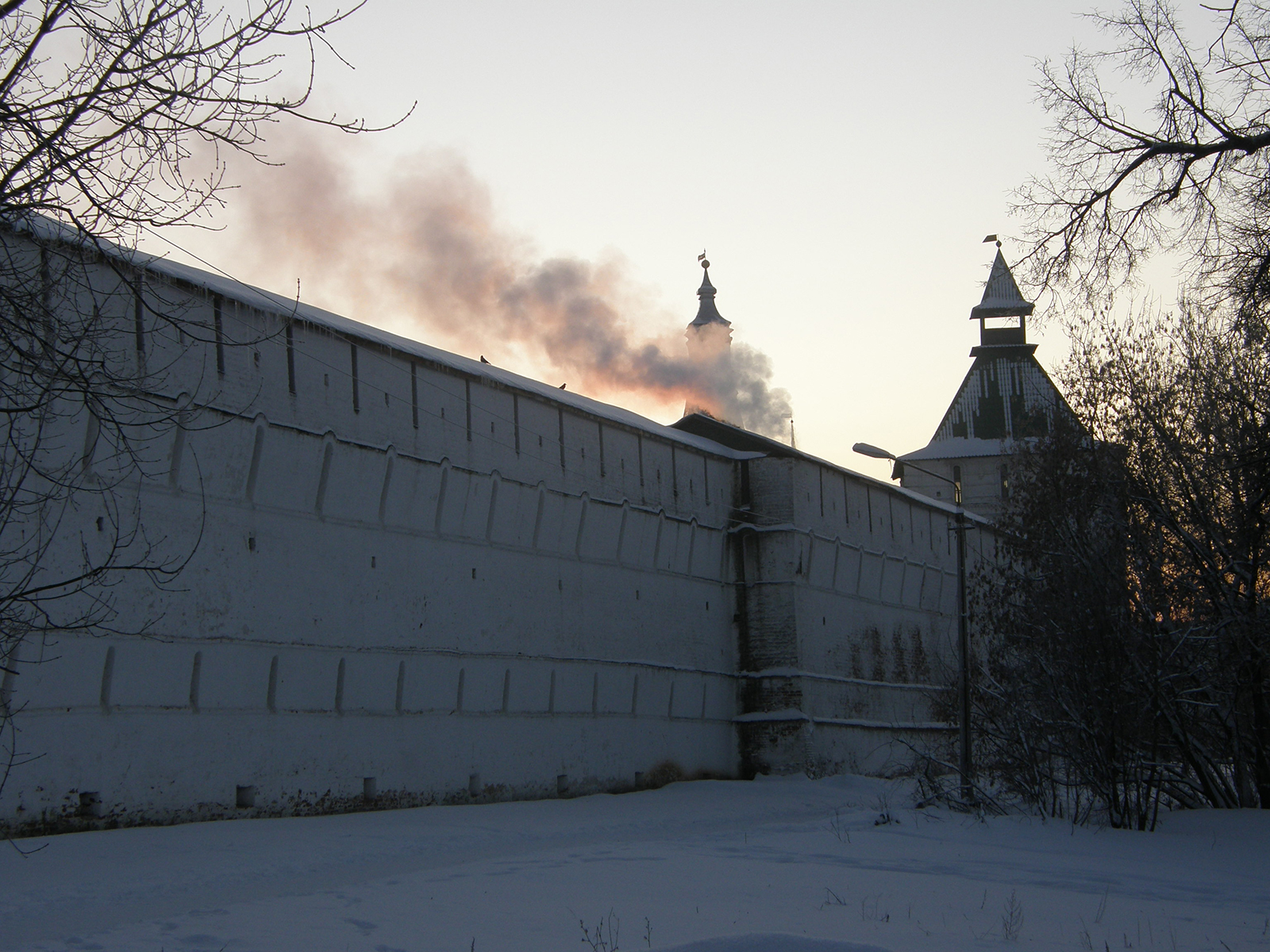 Троице-Сергиева Лавра в мороз