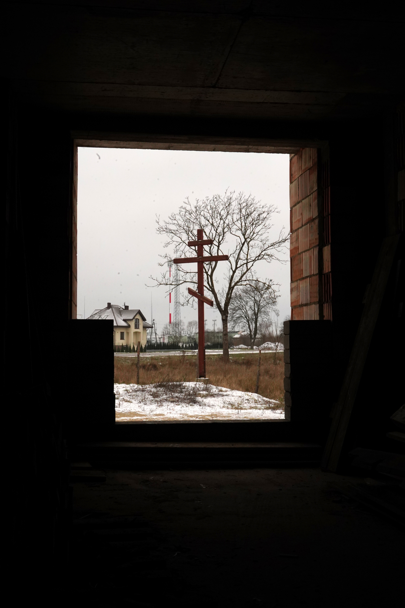 A view from Orthodox church in Augustów (in construction)