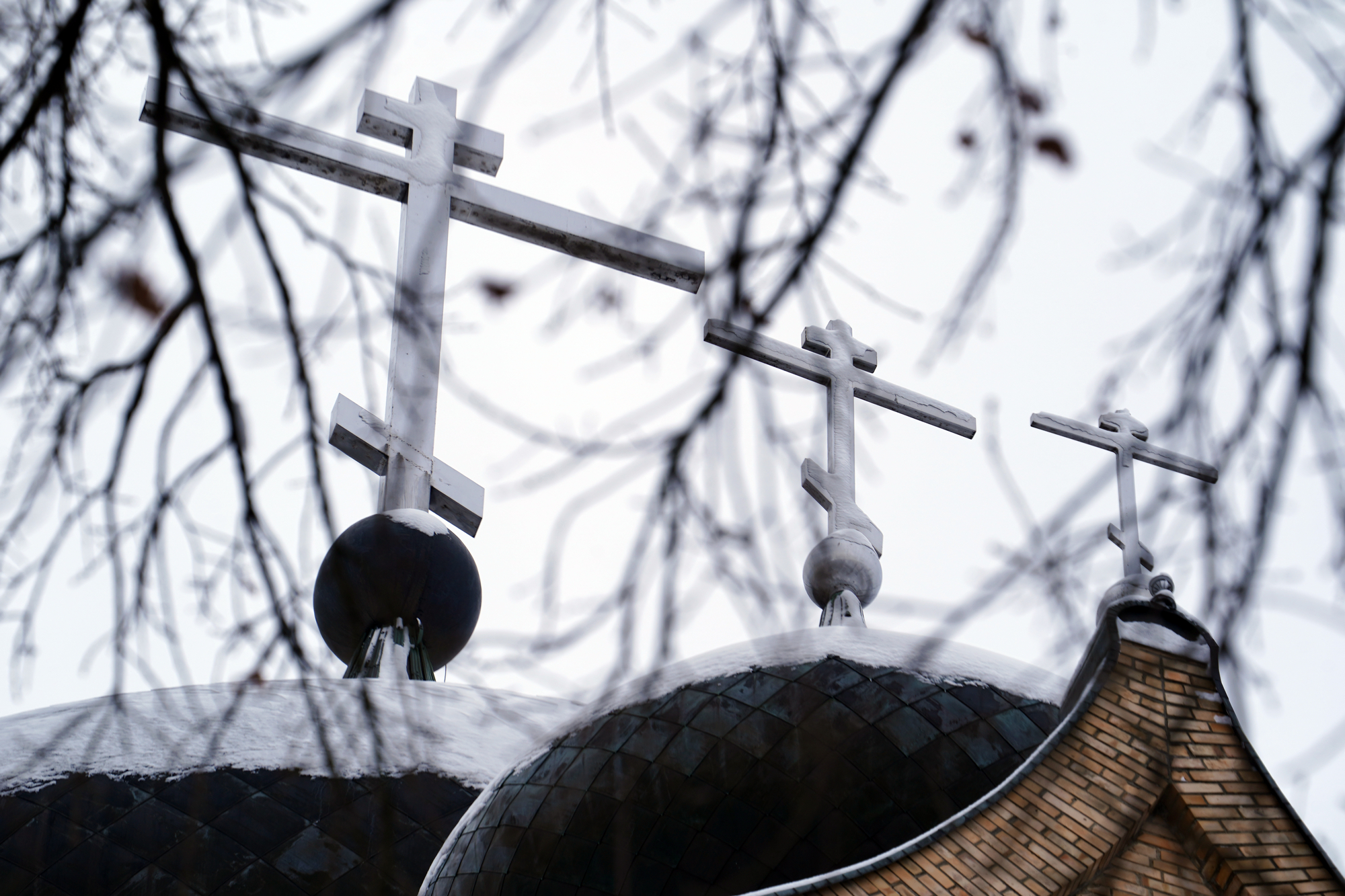 Crosses of the Holy Spirit Orthodox church in Białystok