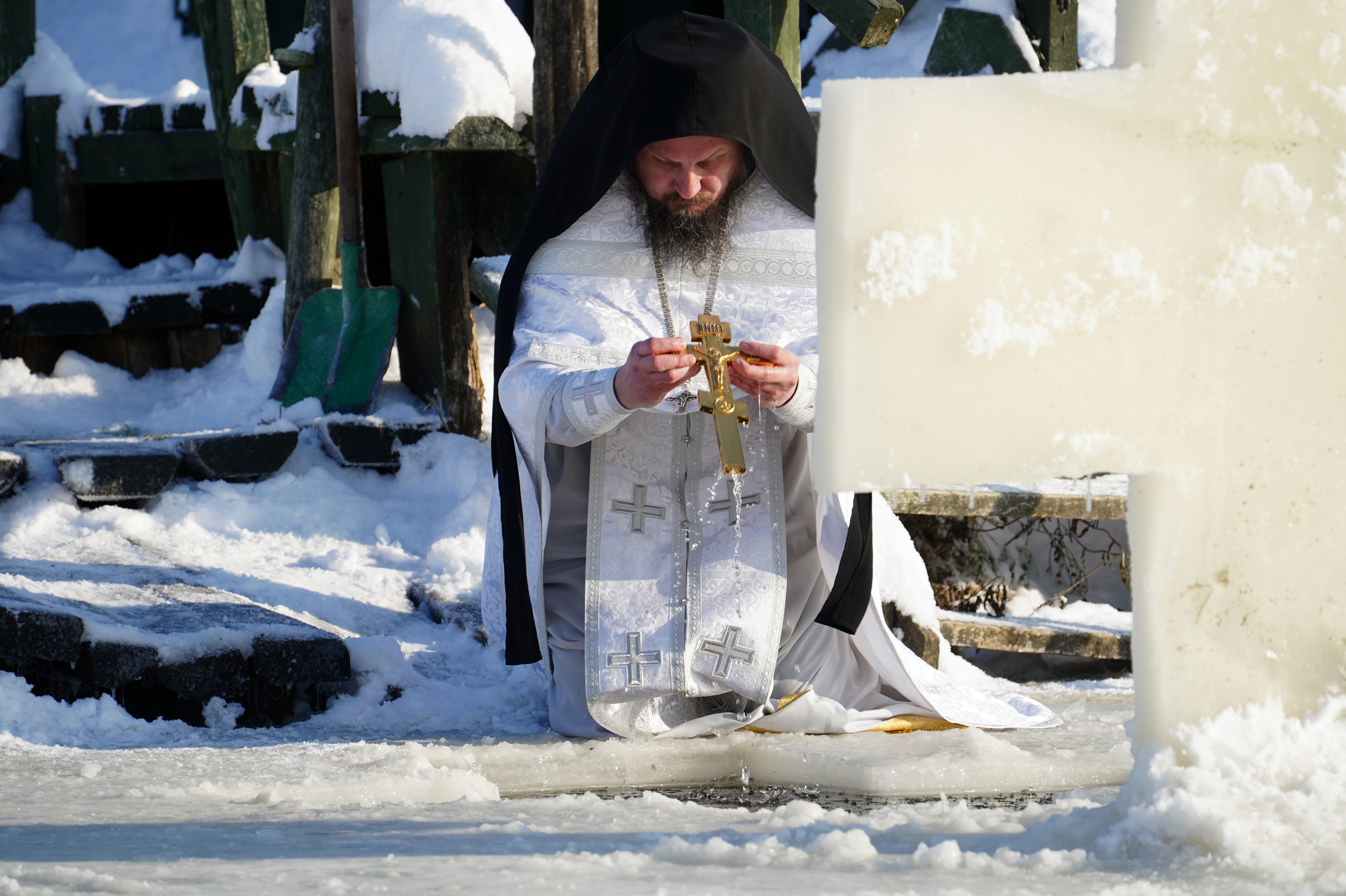 The feast of Baptism of Christ feast in Odrynki Skete