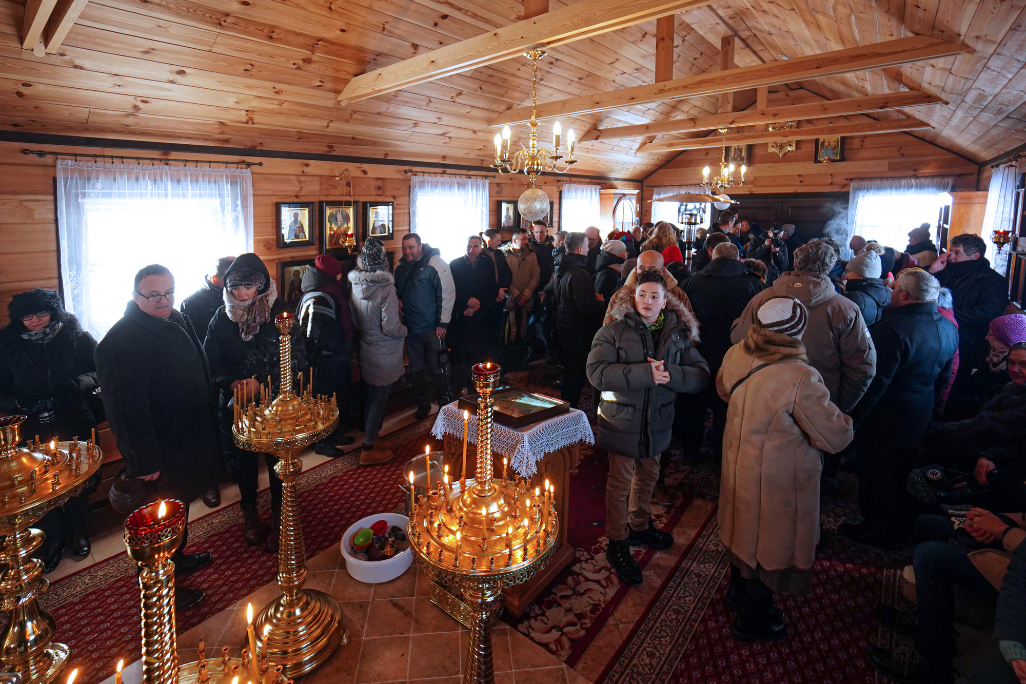 The feast of Baptism of Christ feast in Odrynki Skete