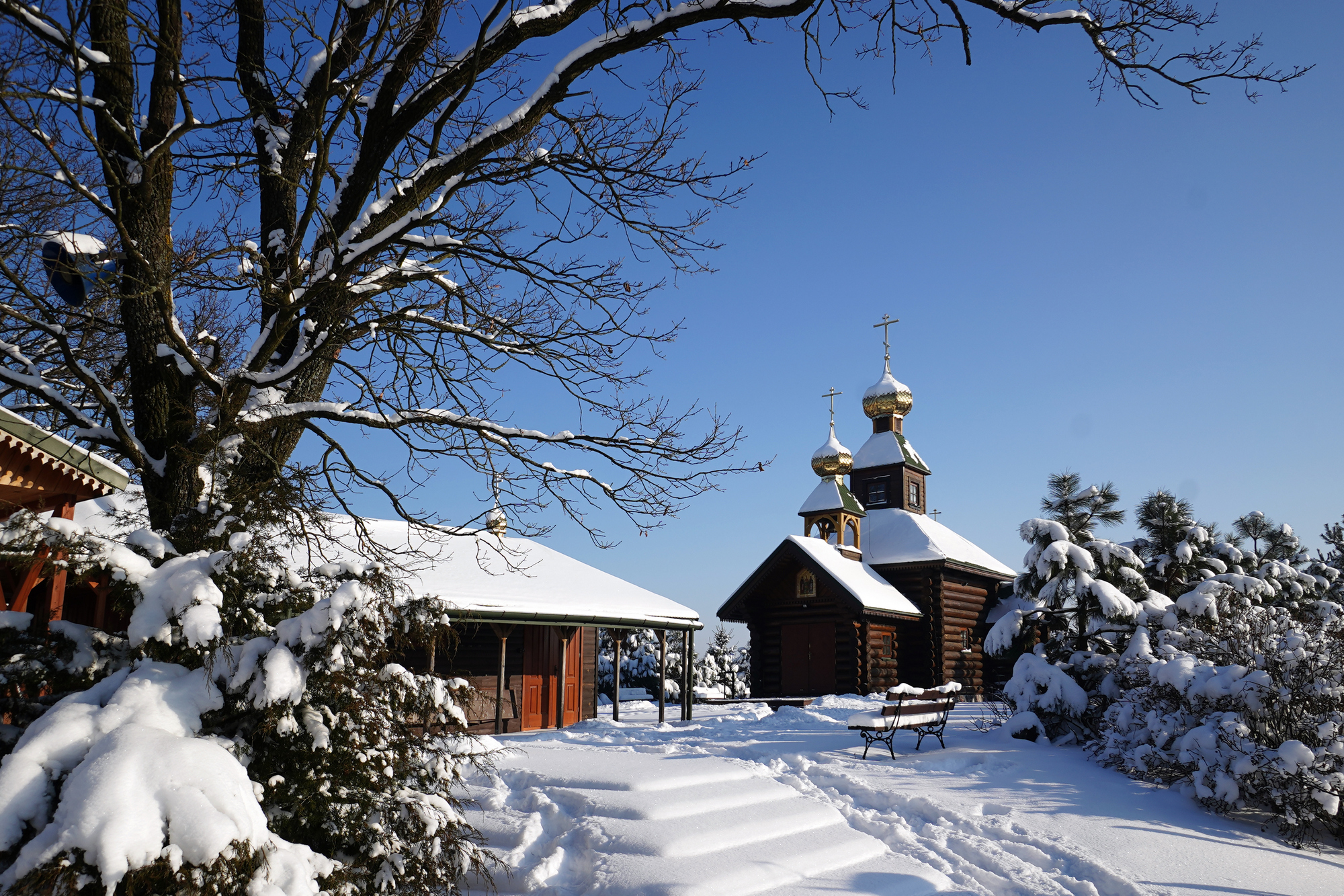 Winter in Odrynki Skete
