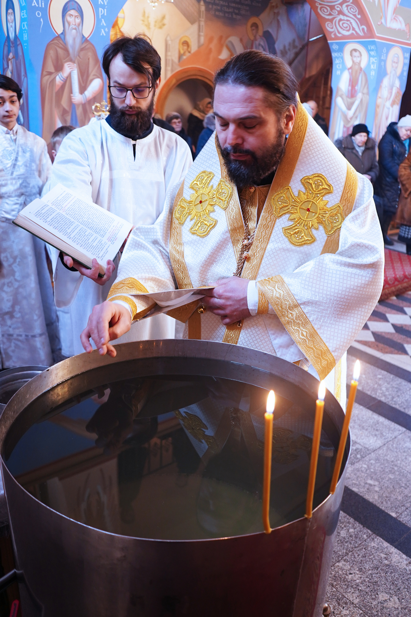 The vigil of Baptism of Christ feast in Supraśl Monastery